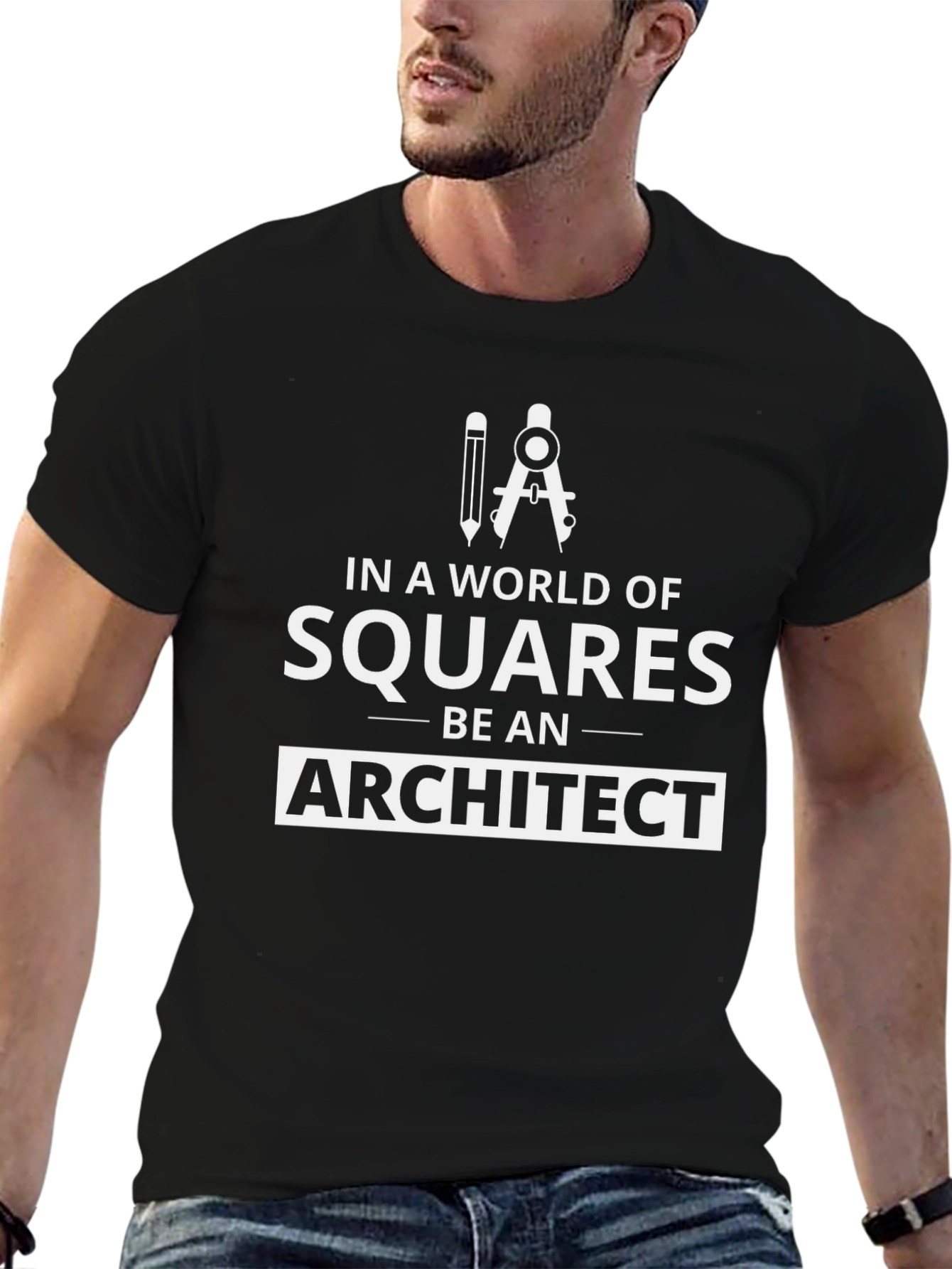 Black Architect T-Shirt - Be an Architect view 6