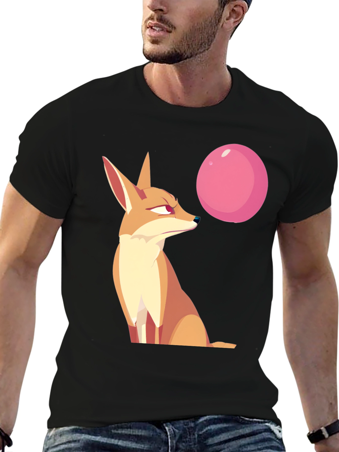 Black Fox Bubblegum Graphic Tee view 6