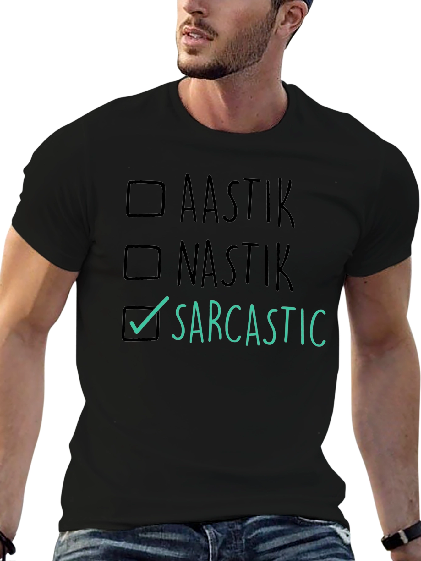 Black Sarcastic Choice T-Shirt view 6
