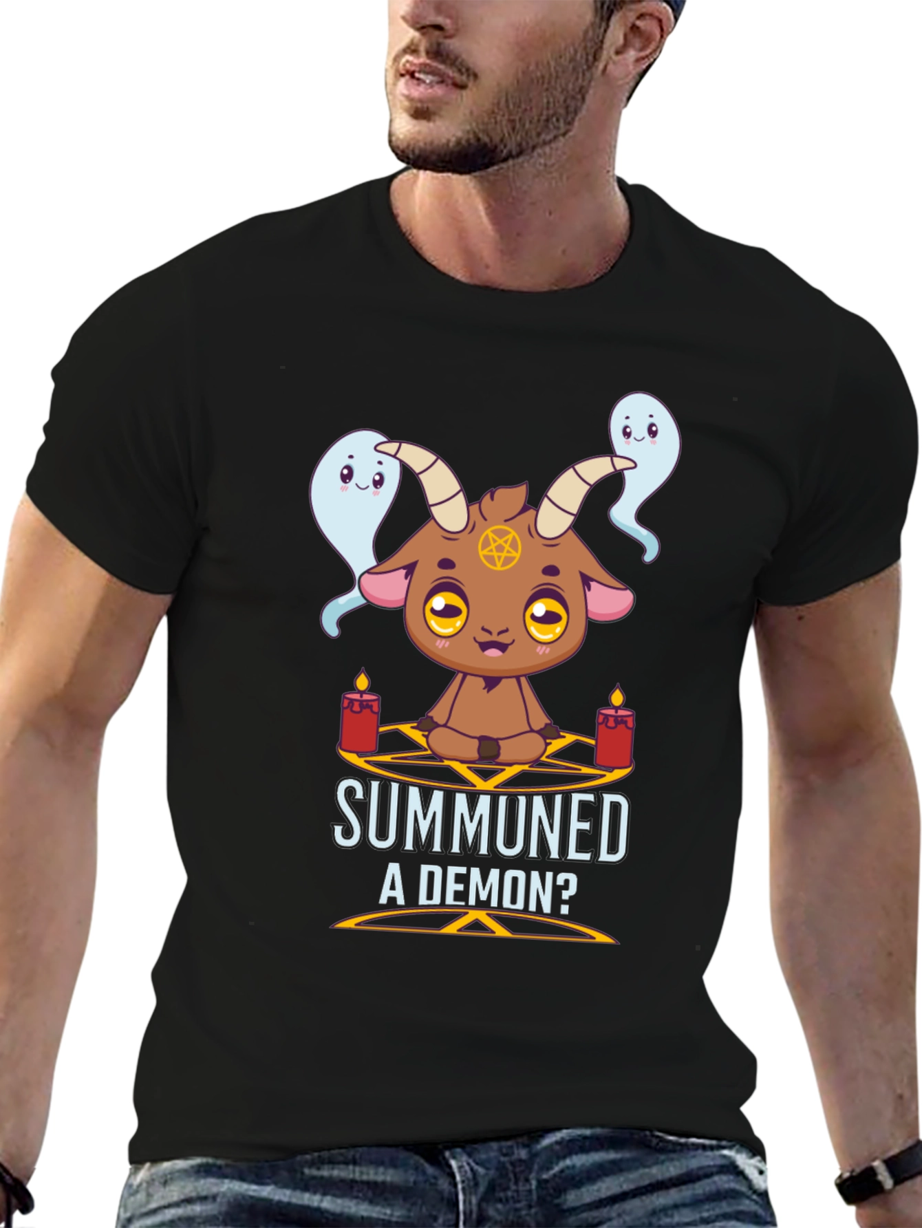 Black Summoned a Demon? Graphic Tee view 6