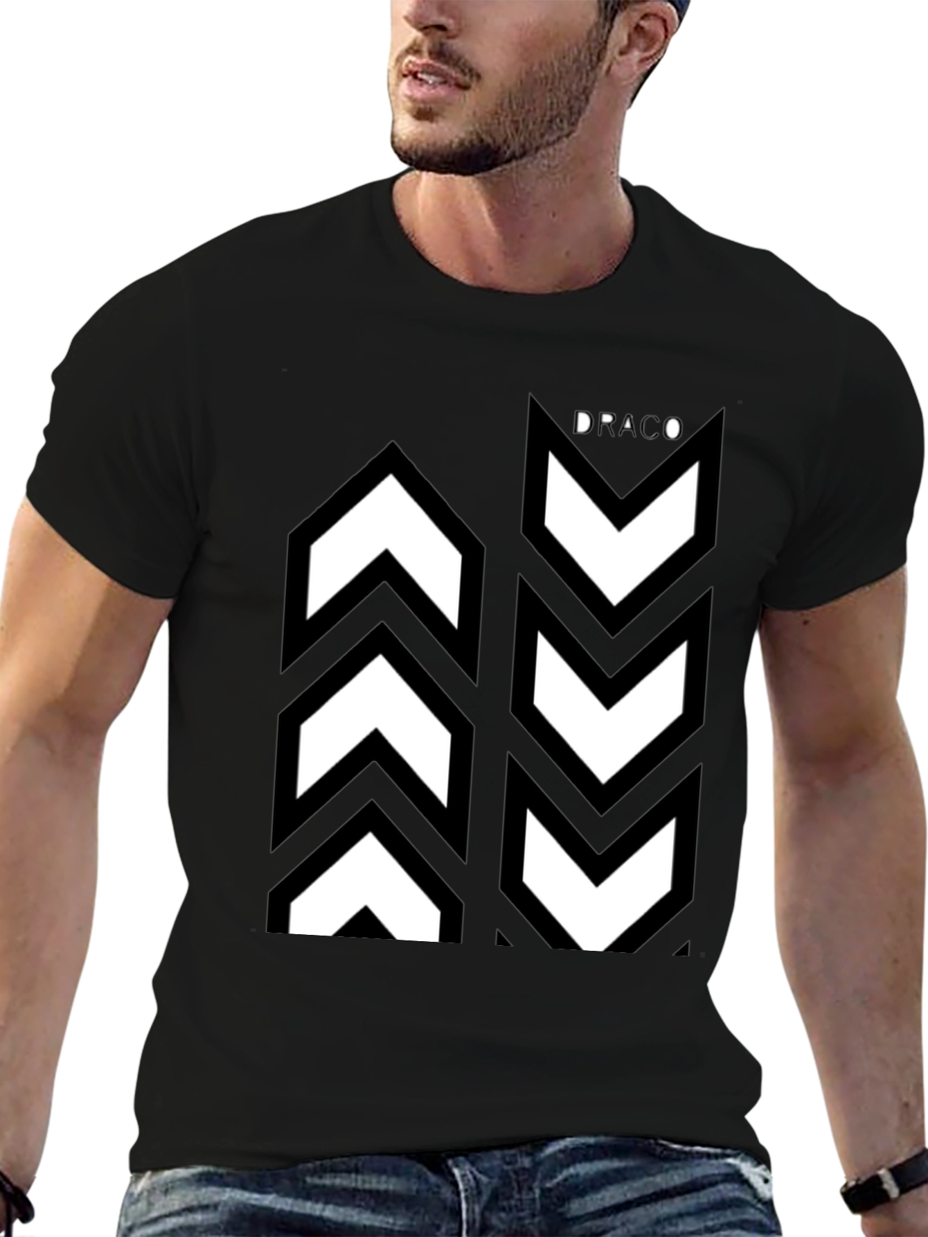 Draco Graphic Tee - Stylish Black Casual Shirt - 6
