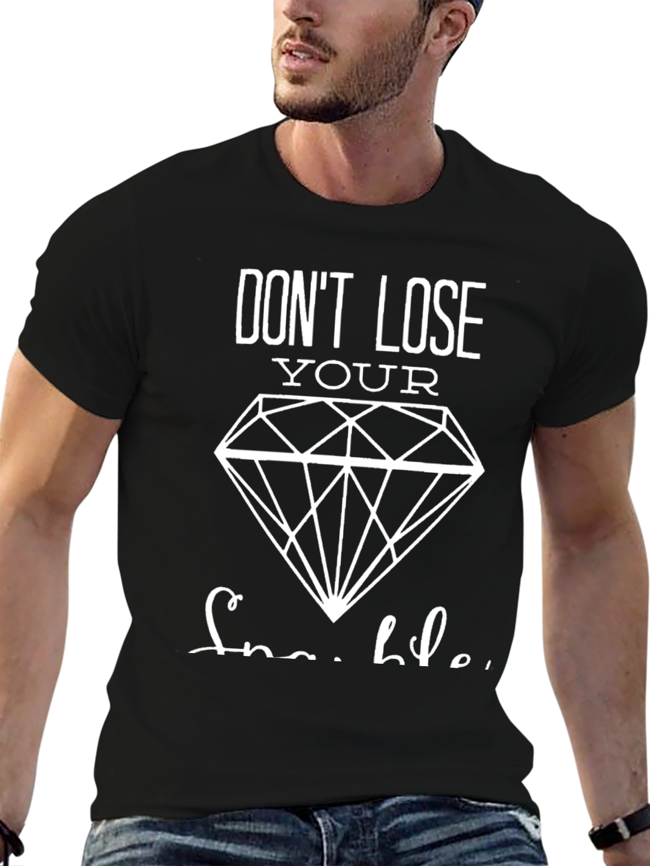 Black Don't Lose Your Sparkle Graphic T-Shirt view 6