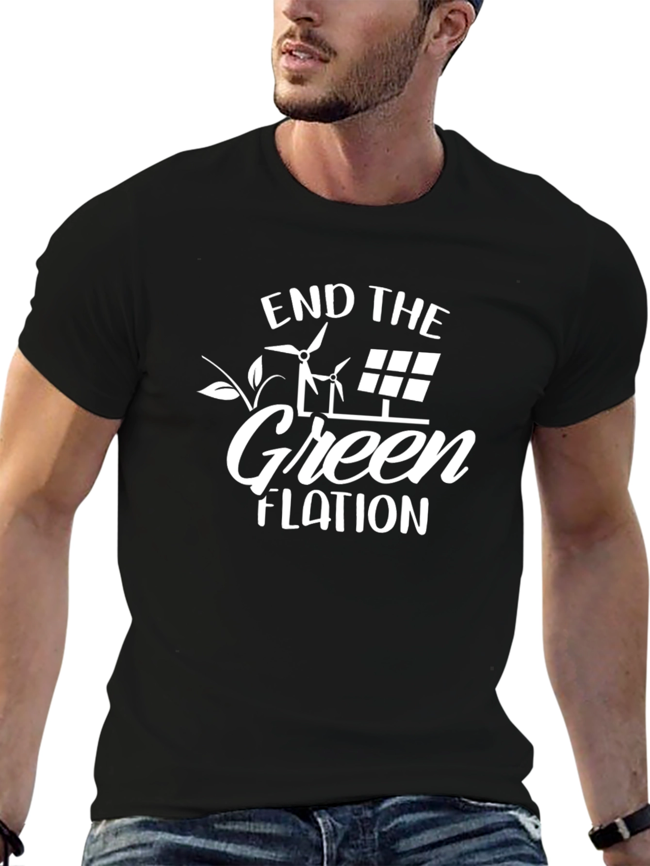 Black End The Greenflation Graphic Tee view 6