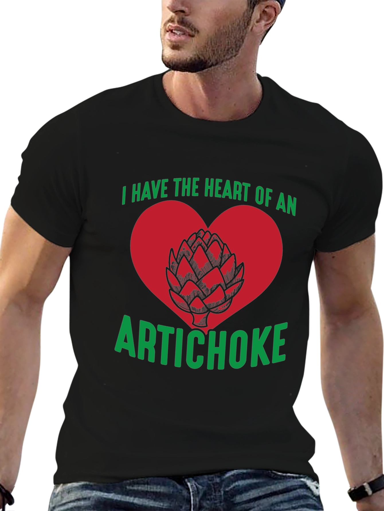 Black Heart of an Artichoke Graphic Tee view 6