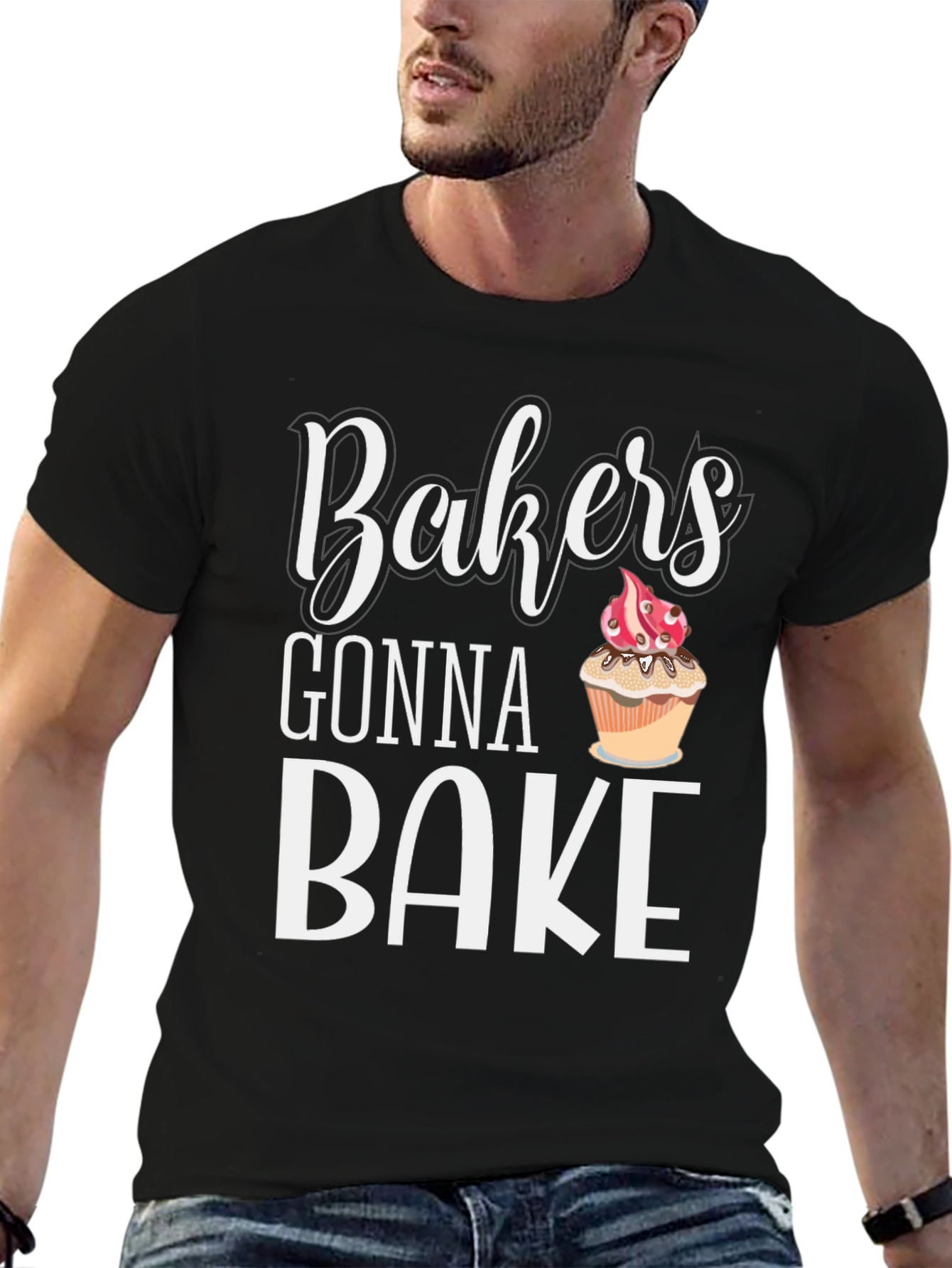 Black Bakers Gonna Bake T-Shirt Cupcake Baking Tee view 6