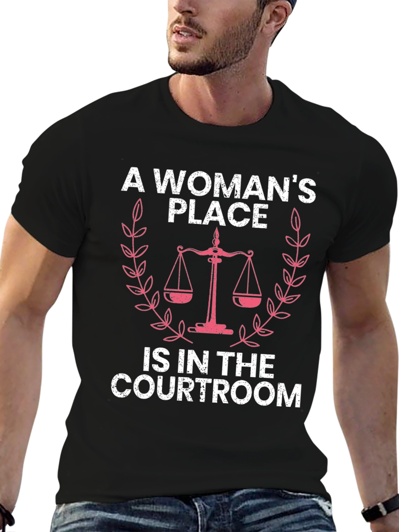 A Woman's Place T-Shirt - Courtroom Design - 6