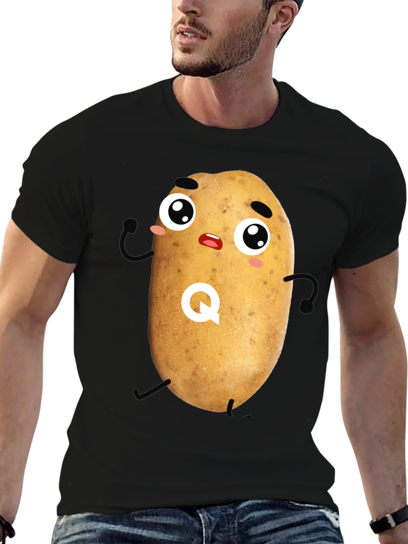 Funny Potato Graphic T-Shirt - Quirky Novelty Tee - 6