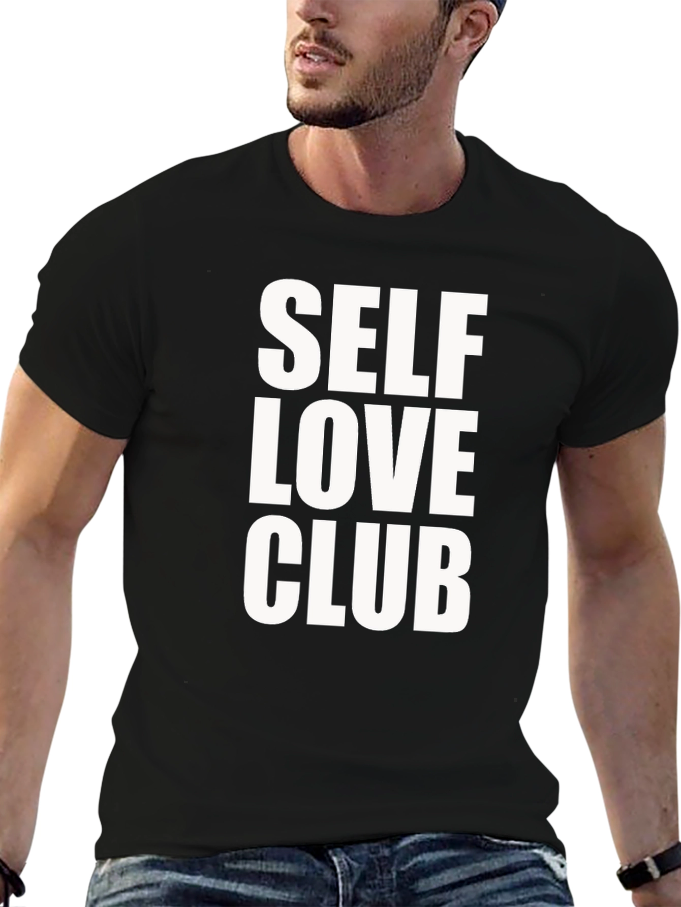 Black Self Love Club Graphic T-Shirt view 6