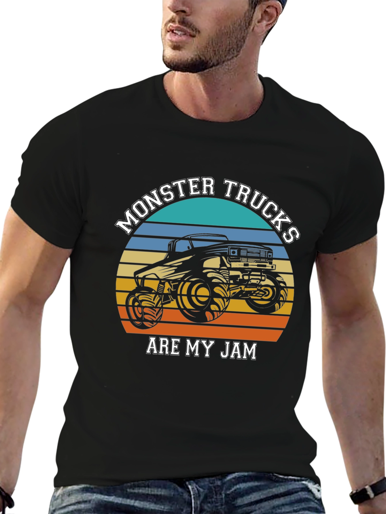 Black Monster Truck Jam Black T-Shirt view 6