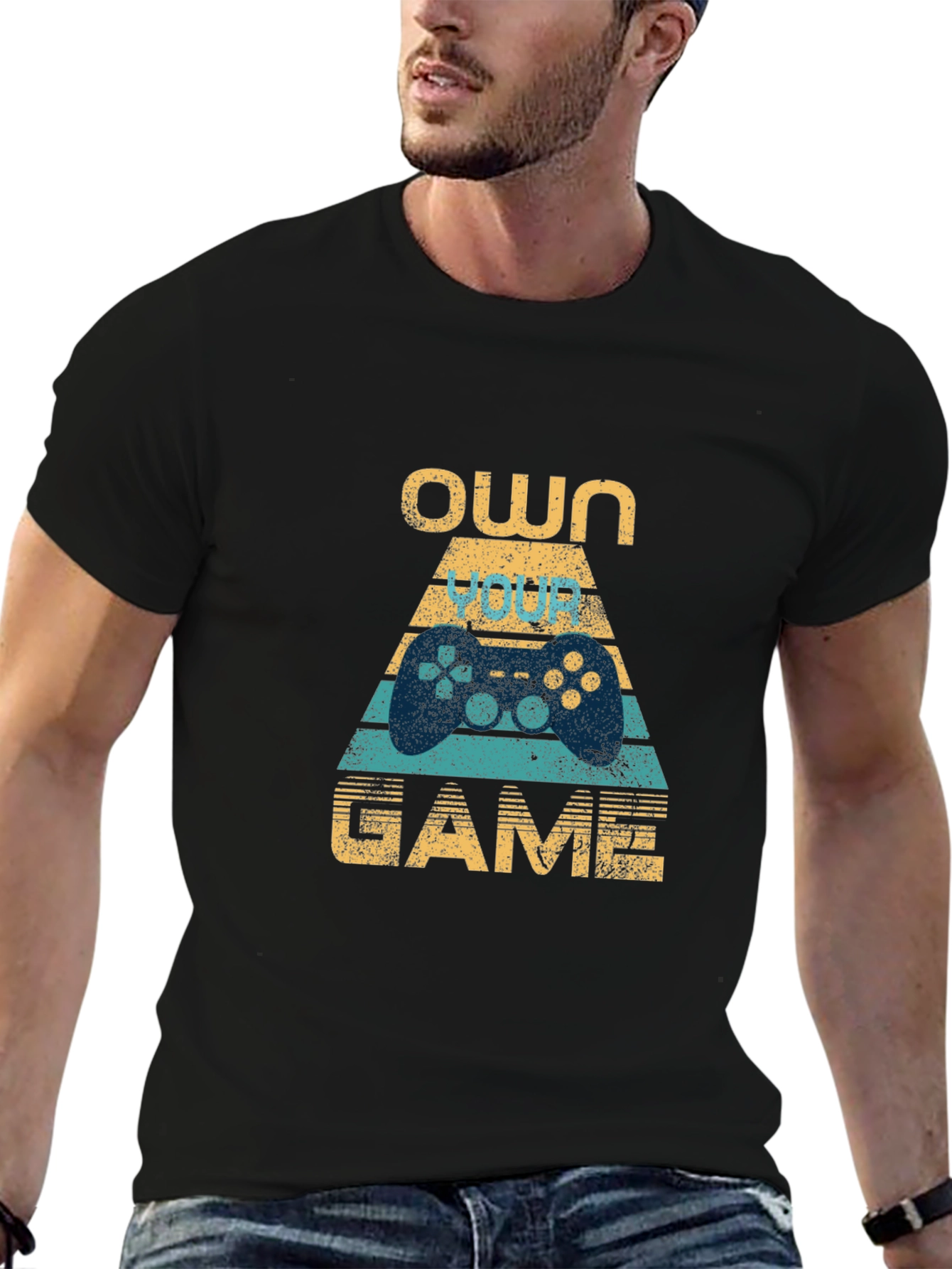 Black Own Your Game T-Shirt - Gamer Apparel view 6