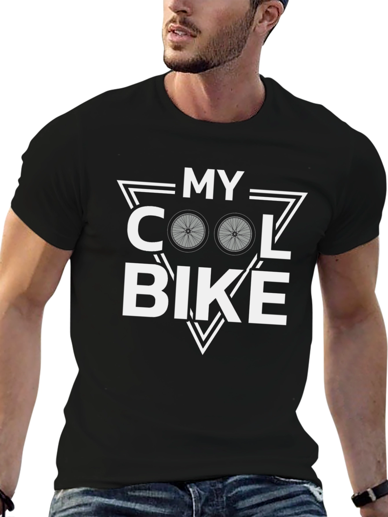 Black Cool Bike Graphic T-Shirt - Cycling Enthusiast Tee view 6