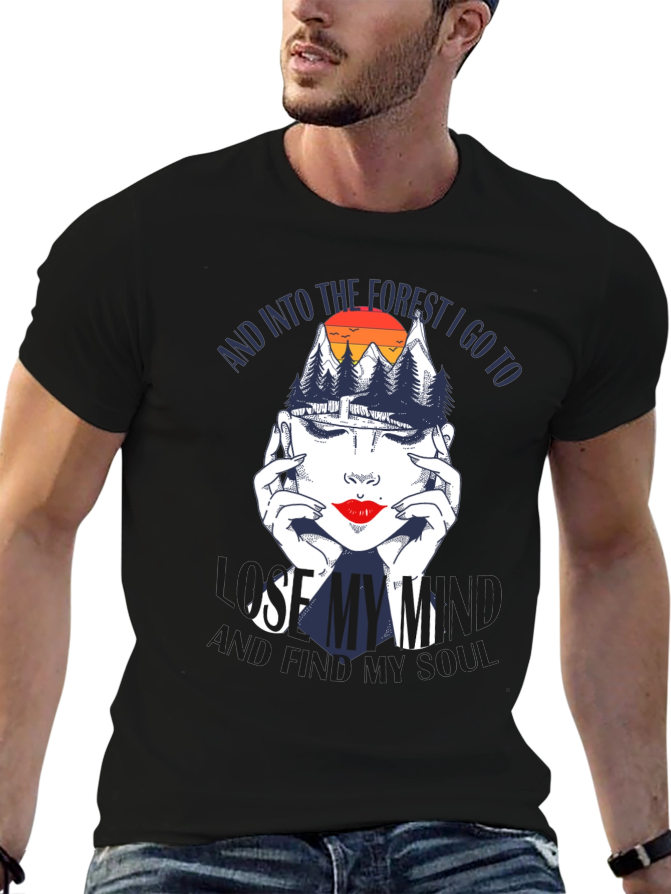 Black Forest Soul Graphic T-Shirt - Black view 6