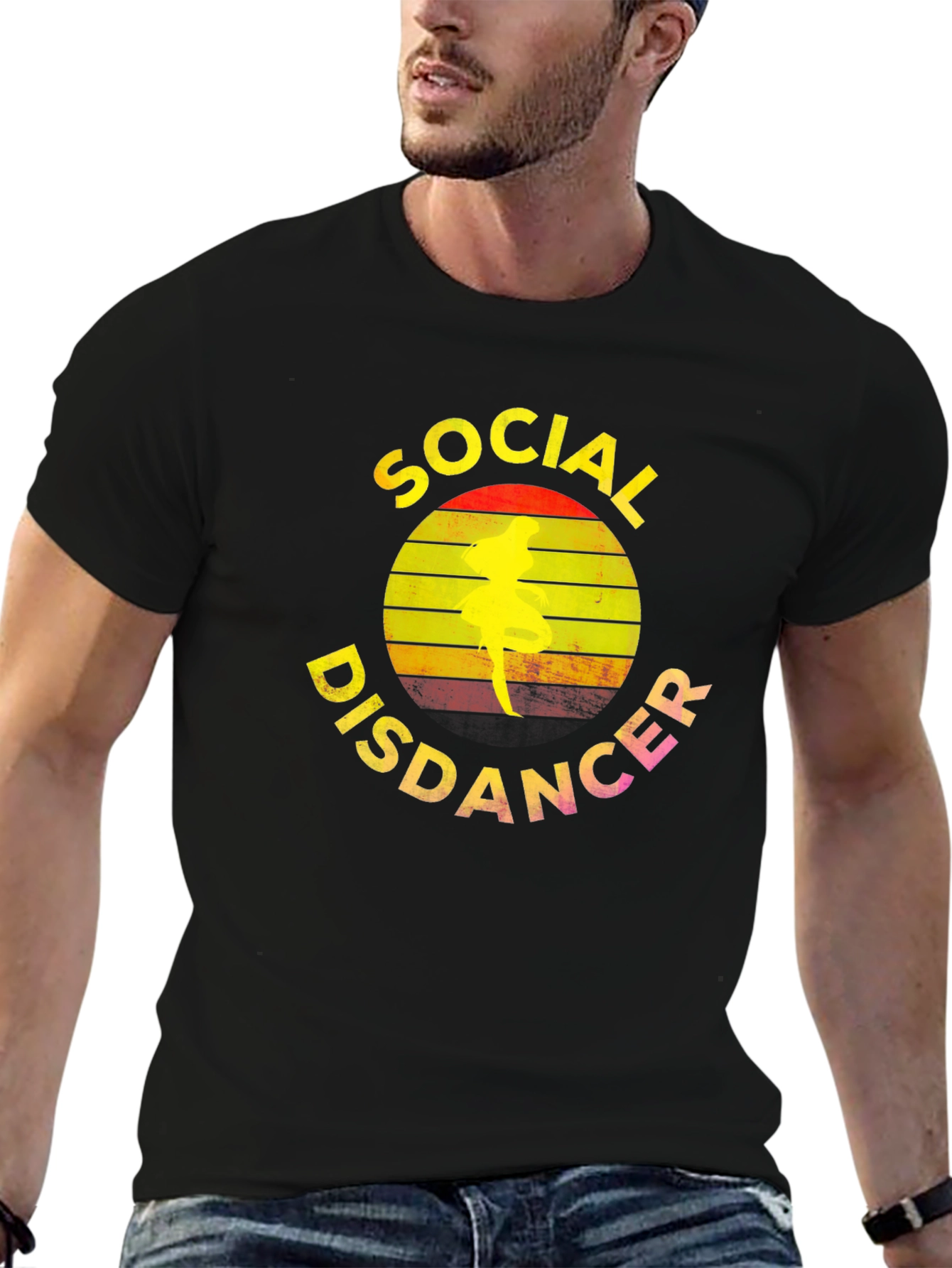 Black Social Disdancer T-Shirt: Dance With Confidence view 6