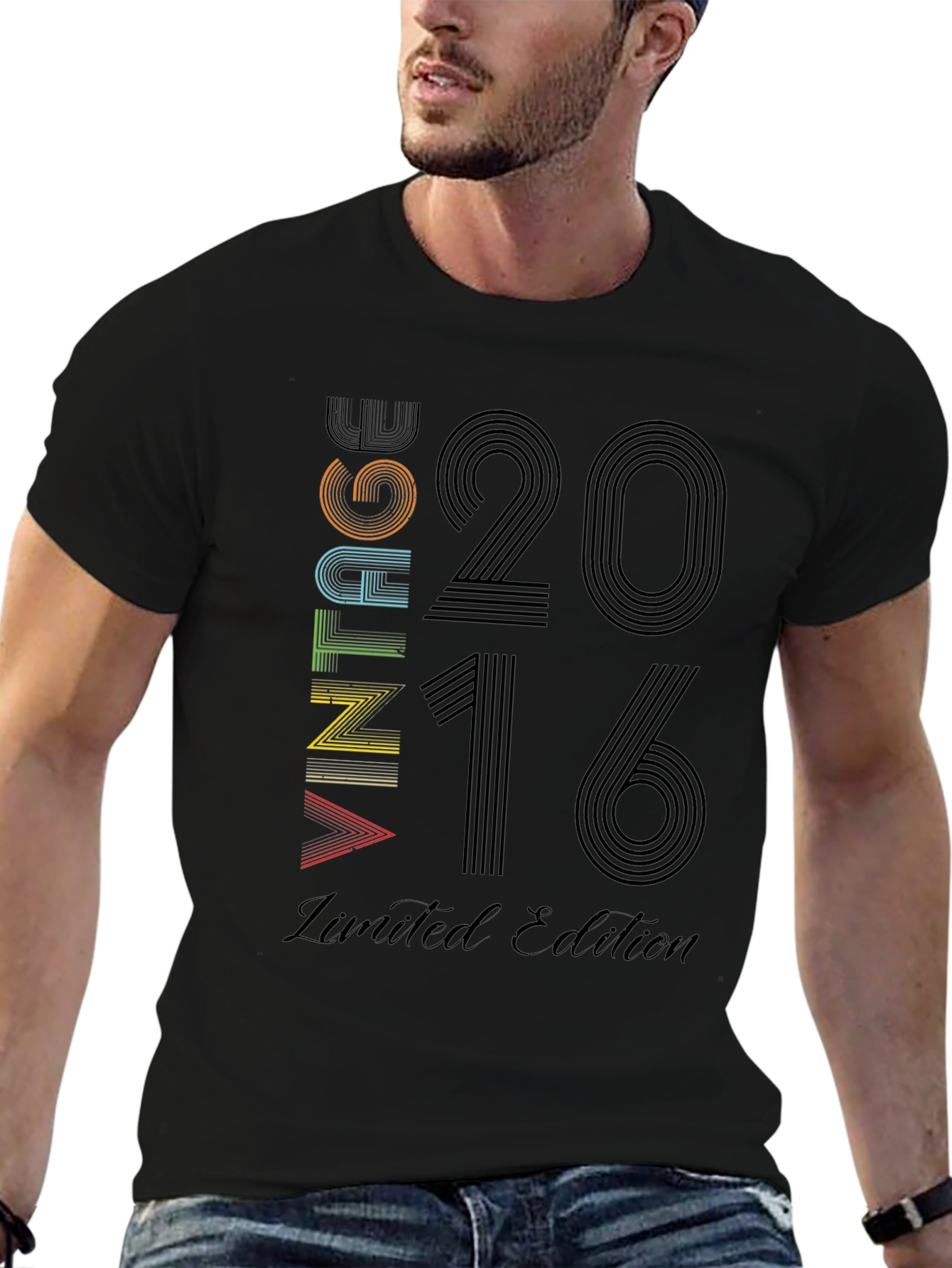 Black Vintage 2016 Limited Edition Black T-Shirt view 6