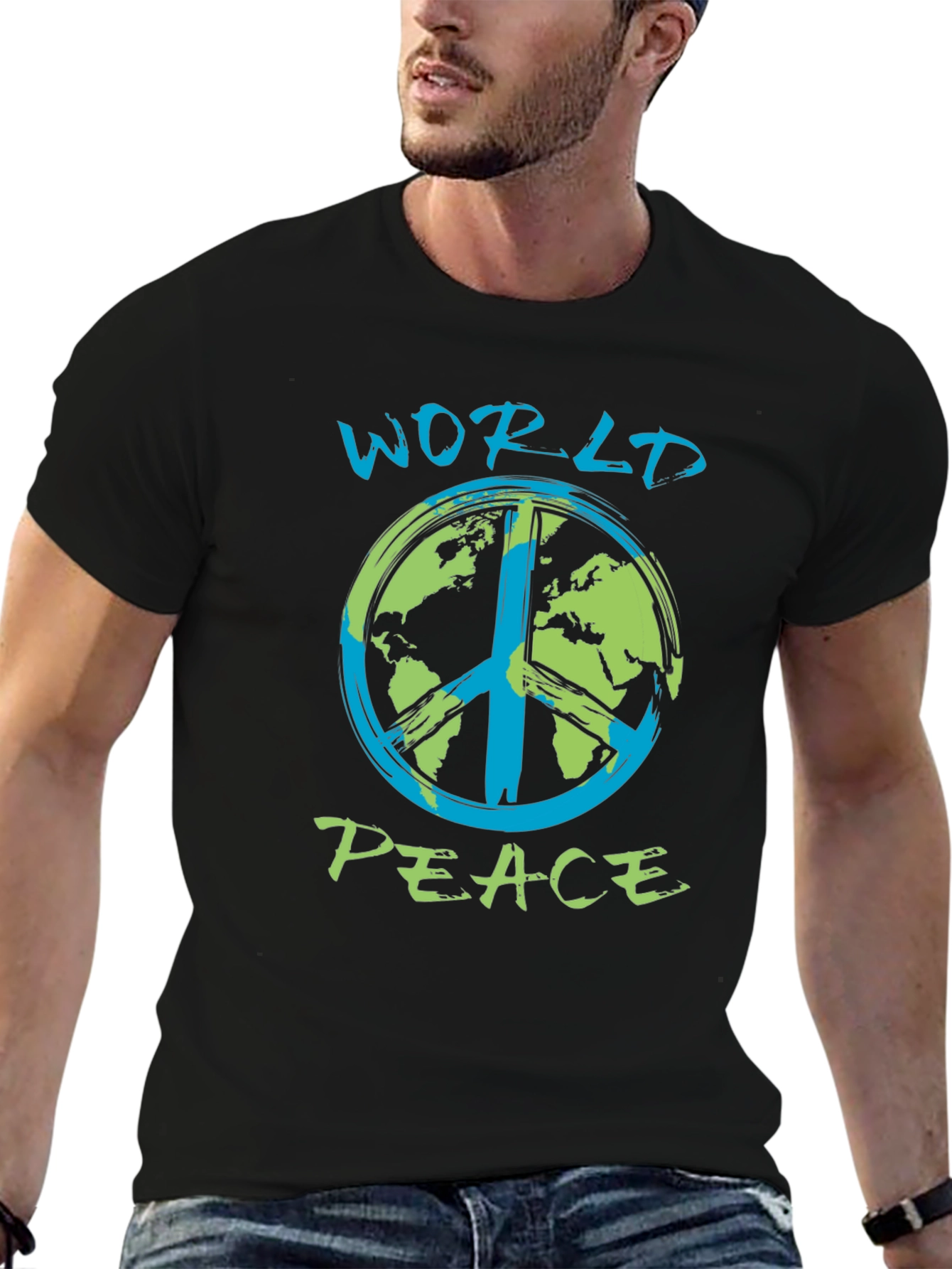 World Peace T-Shirt - Earth Peace Sign - 6