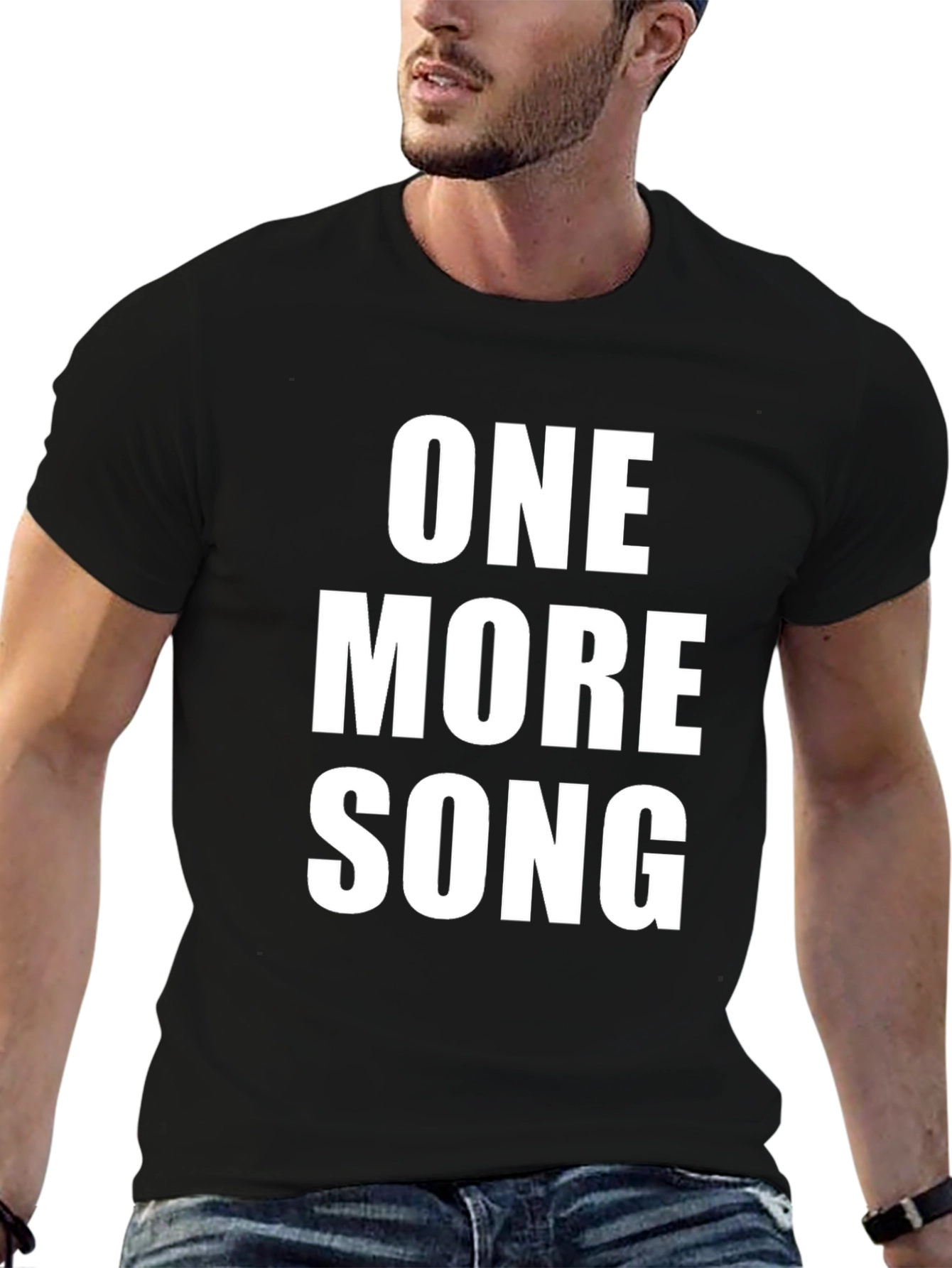 Black One More Song Graphic Tee view 6