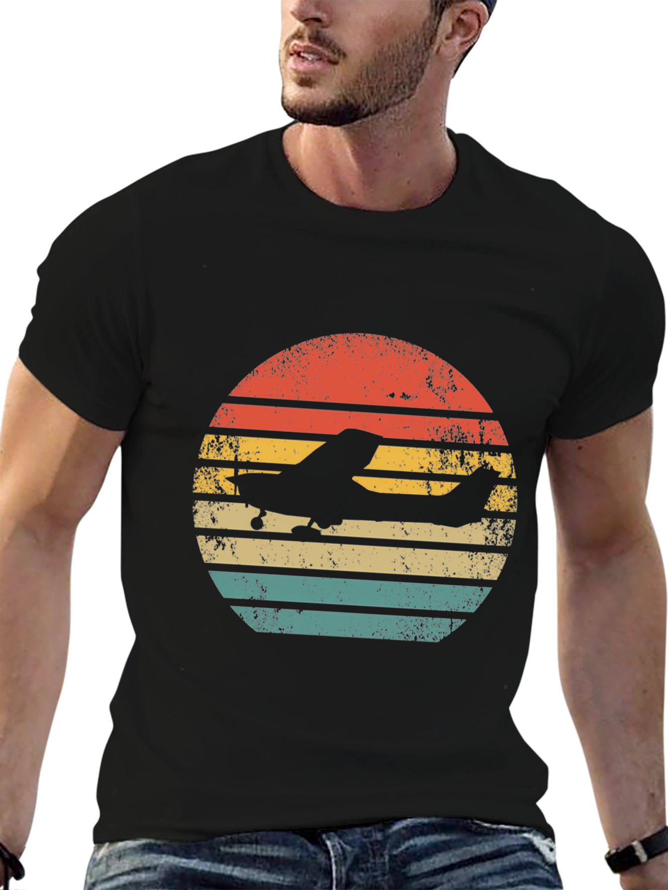 Retro Airplane T-Shirt - Vintage Aviation Style - 6