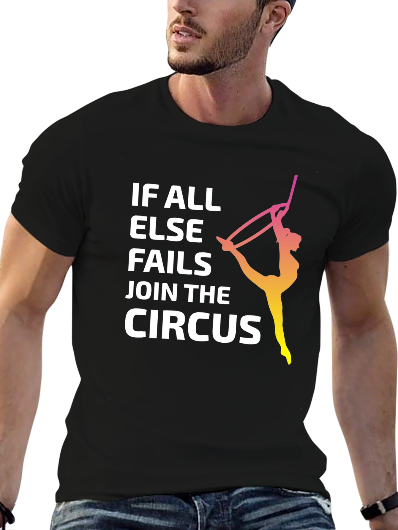 Black Join the Circus T-Shirt: Unique Graphic Tee view 6