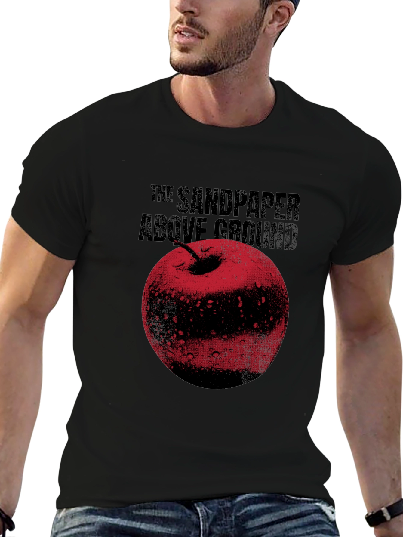 Black The Sandpaper Above Ground Graphic T-Shirt view 6
