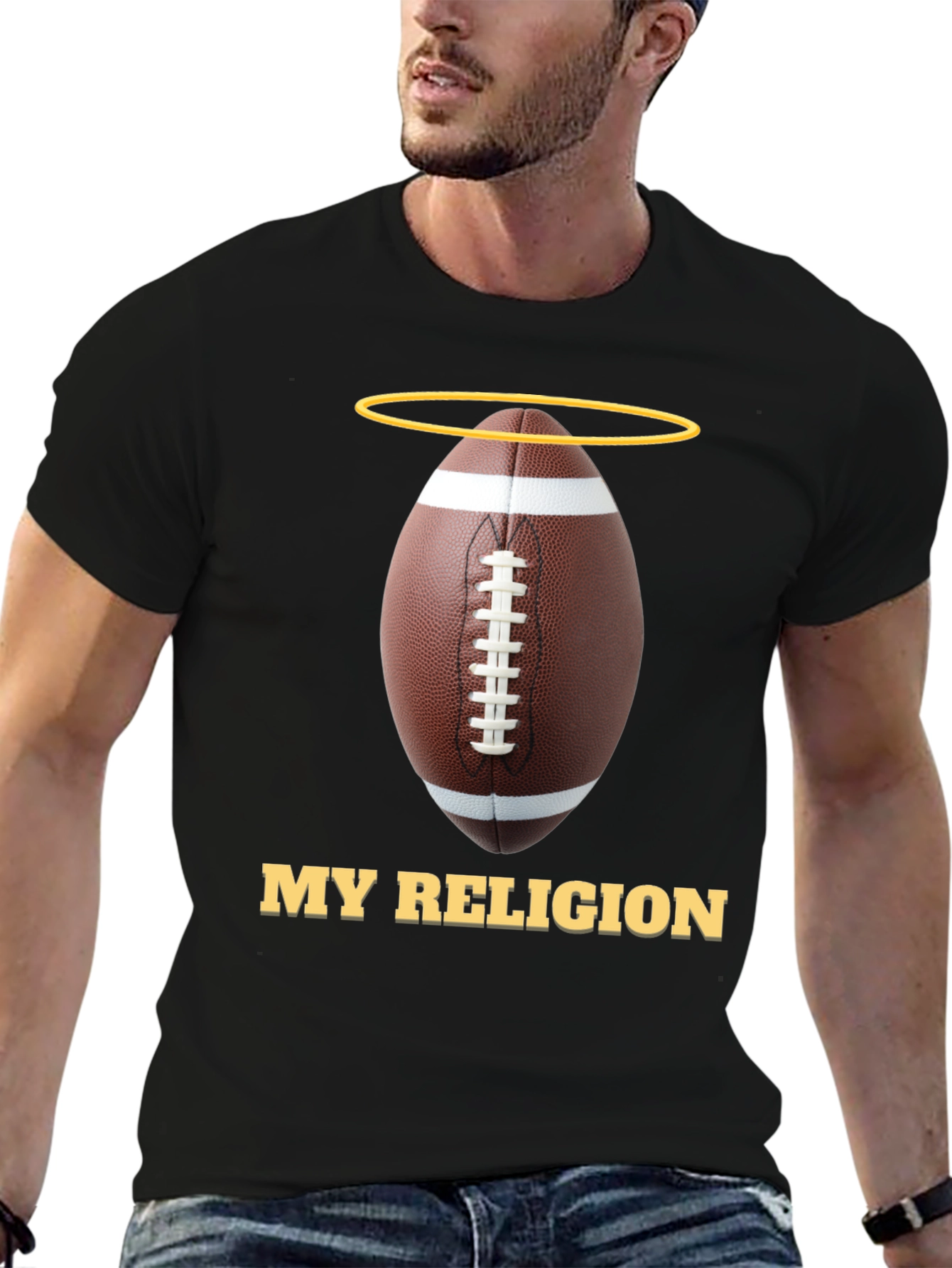 Football Religion Graphic T-Shirt - 6