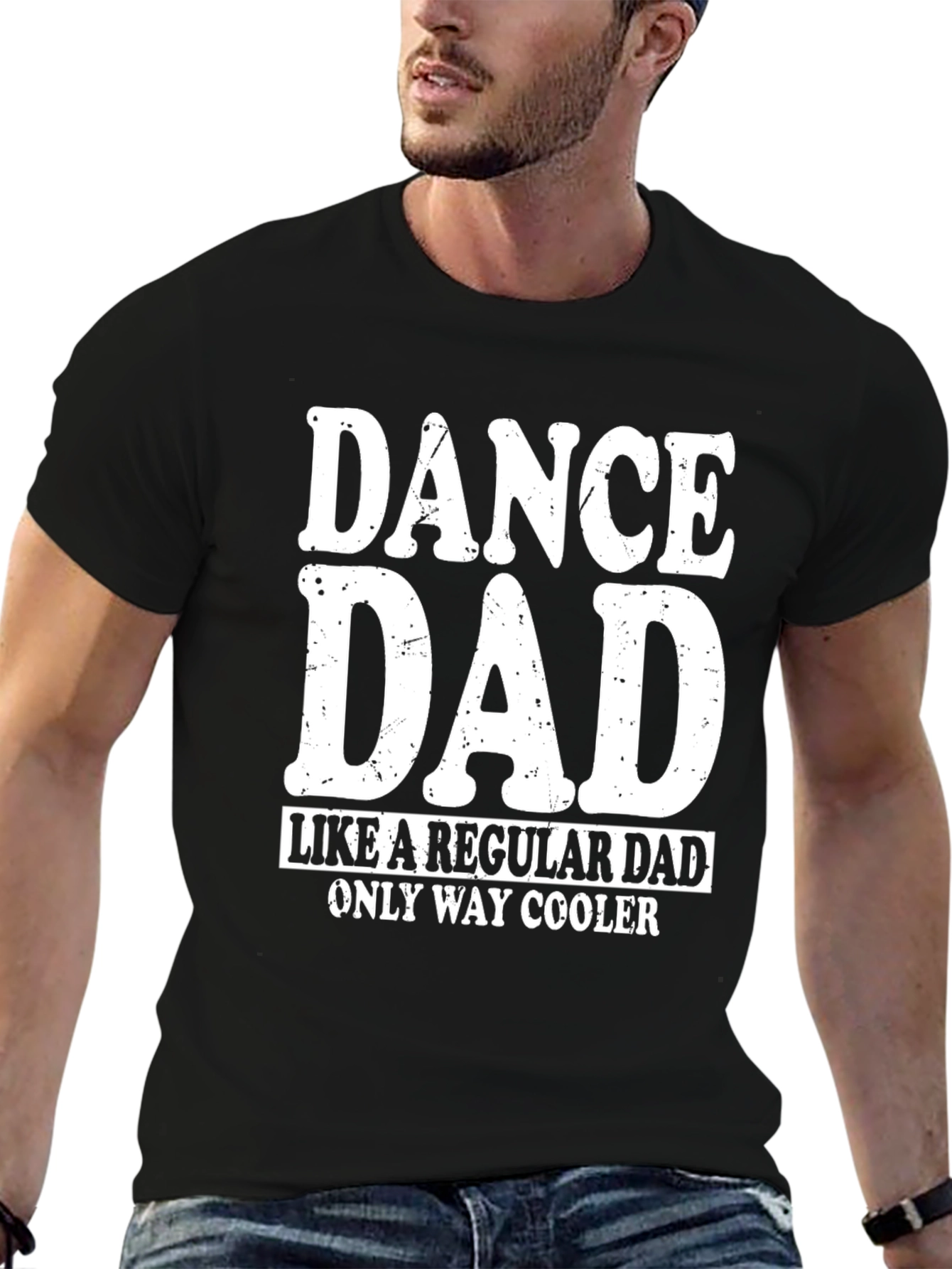 Black Dance Dad T-Shirt - Cool Dad Style view 6