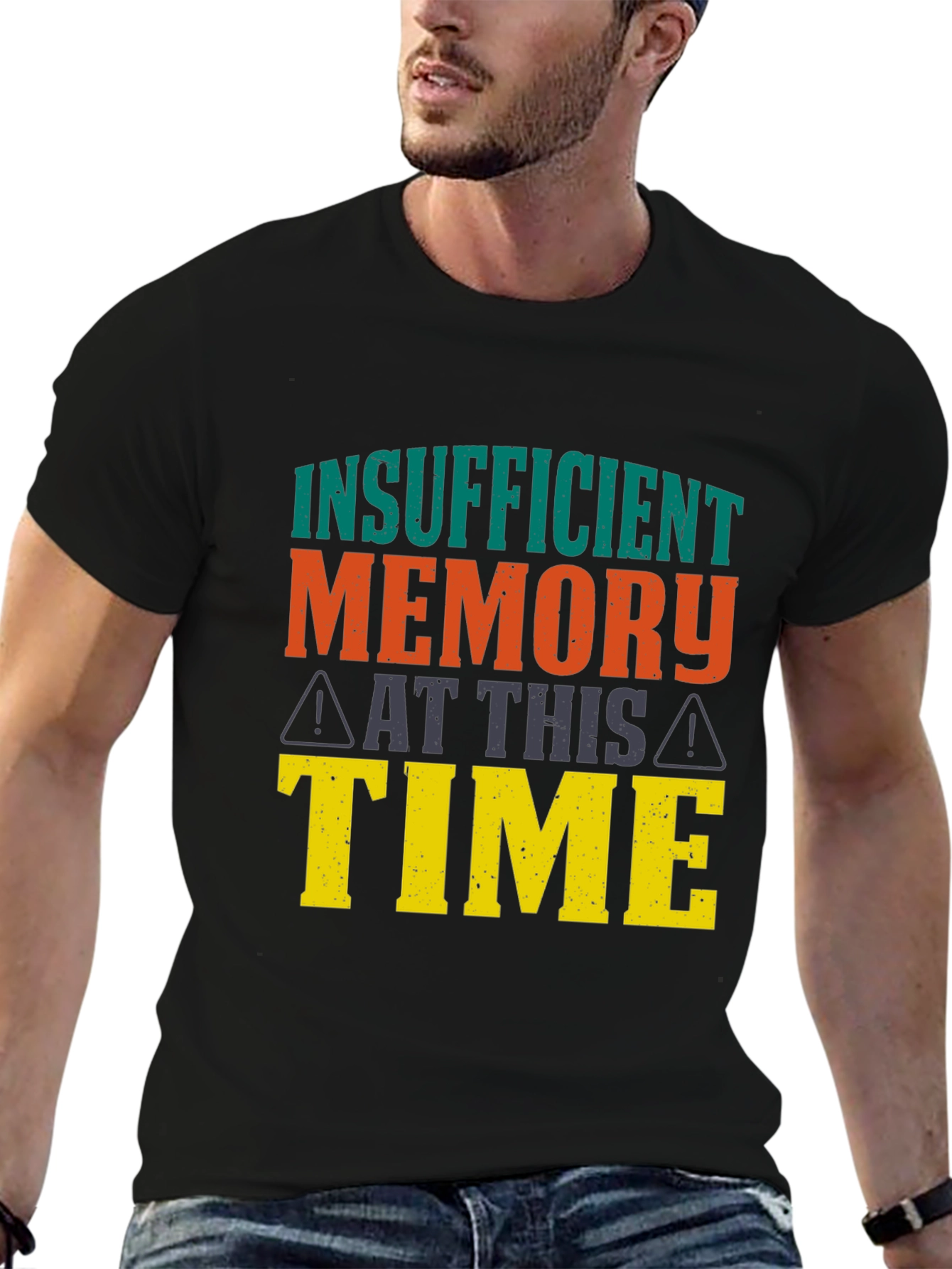Black Insufficient Memory T-Shirt view 6
