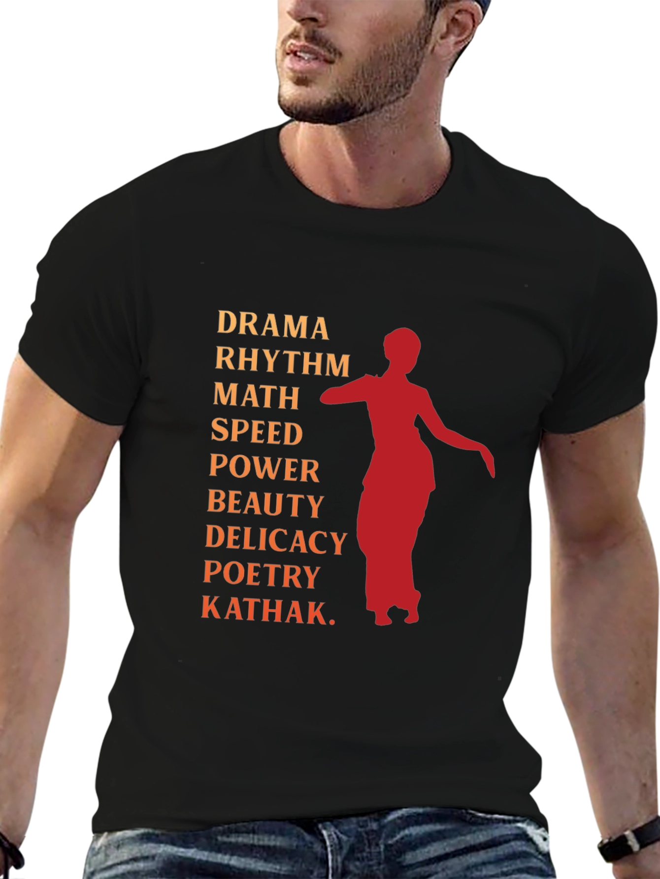 Black Drama Kathak Graphic Tee view 6