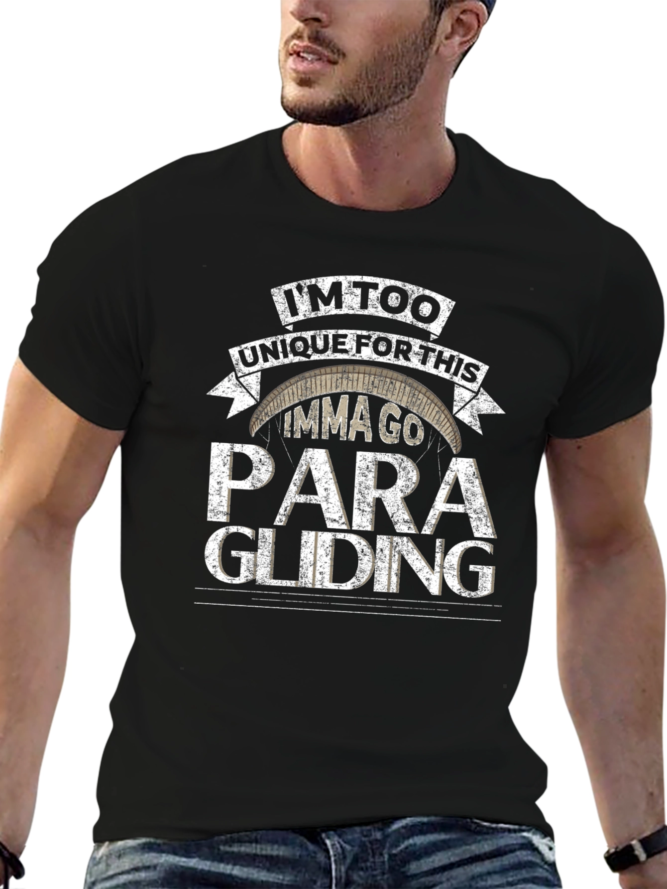 Paragliding Graphic Tee - I'm Too Unique - 6