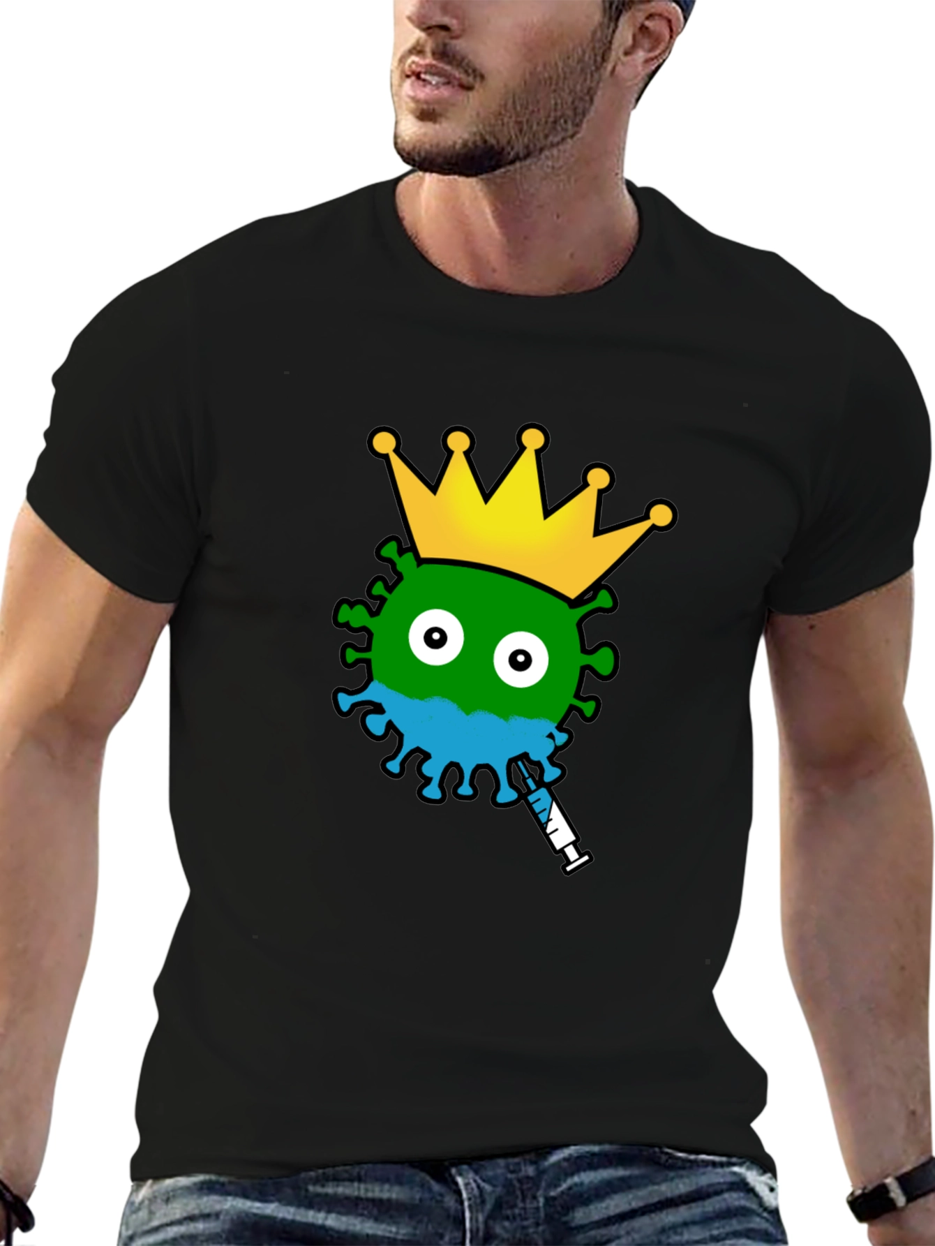 Black Corona King T-Shirt view 6