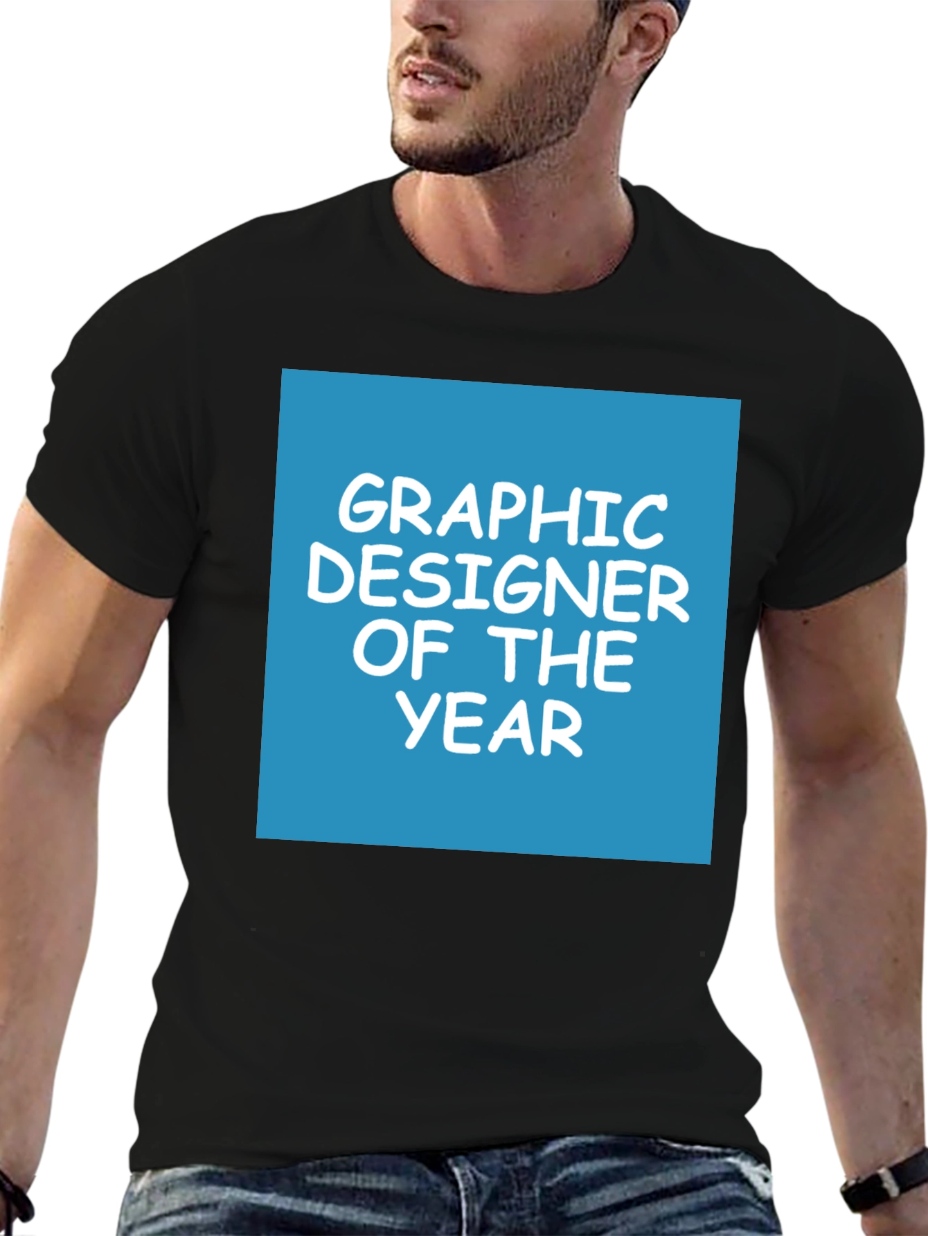 Graphic Designer of the Year Tee - Black Cotton Blend - 6