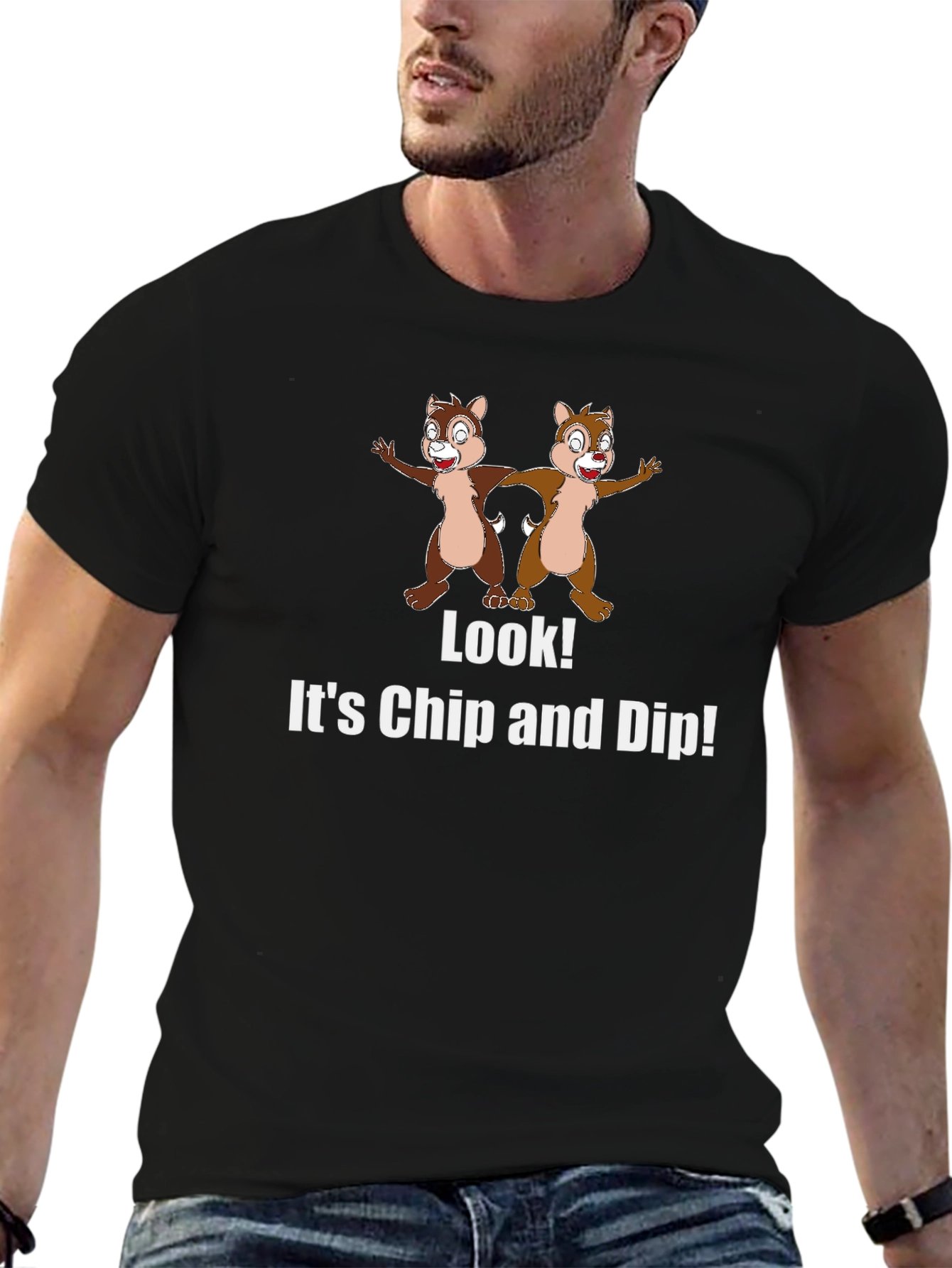 Chip and Dip T-Shirt - Cartoon Graphic Tee - 6