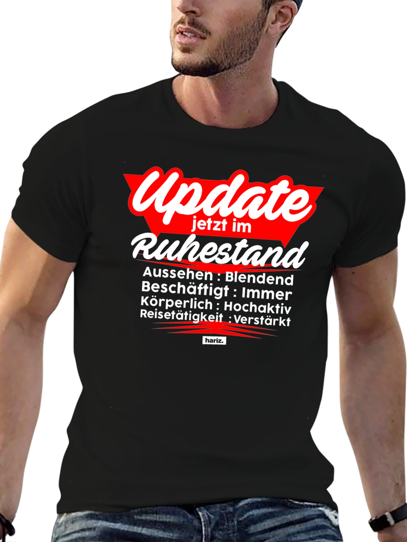 Black Update Ruhestand T-Shirt - Retirement Mode Activated! view 6