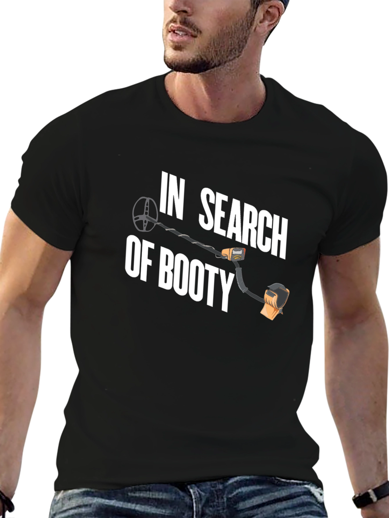 Black In Search of Booty Graphic T-Shirt view 6