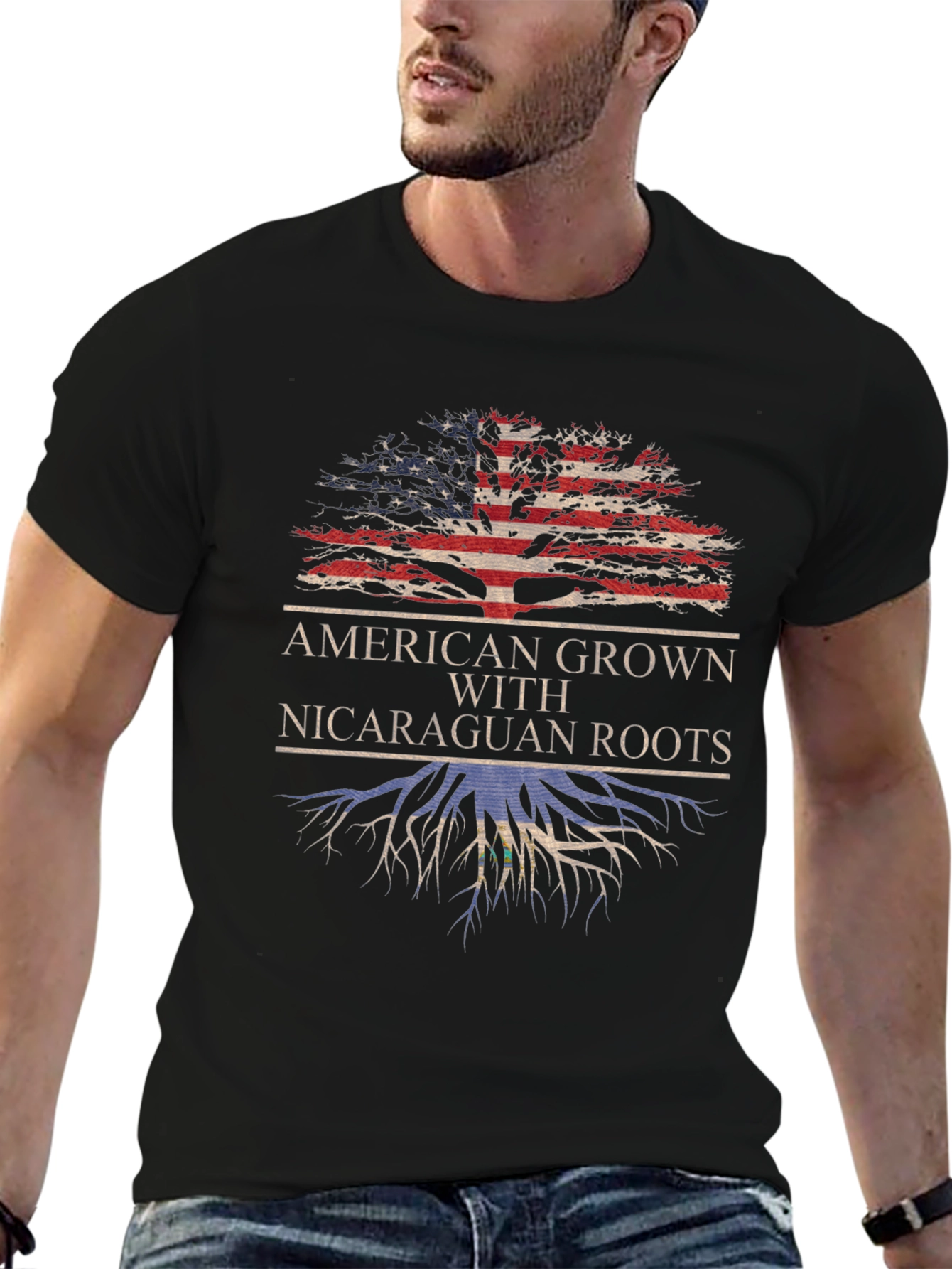 American Grown Nicaraguan Roots T-Shirt - 6