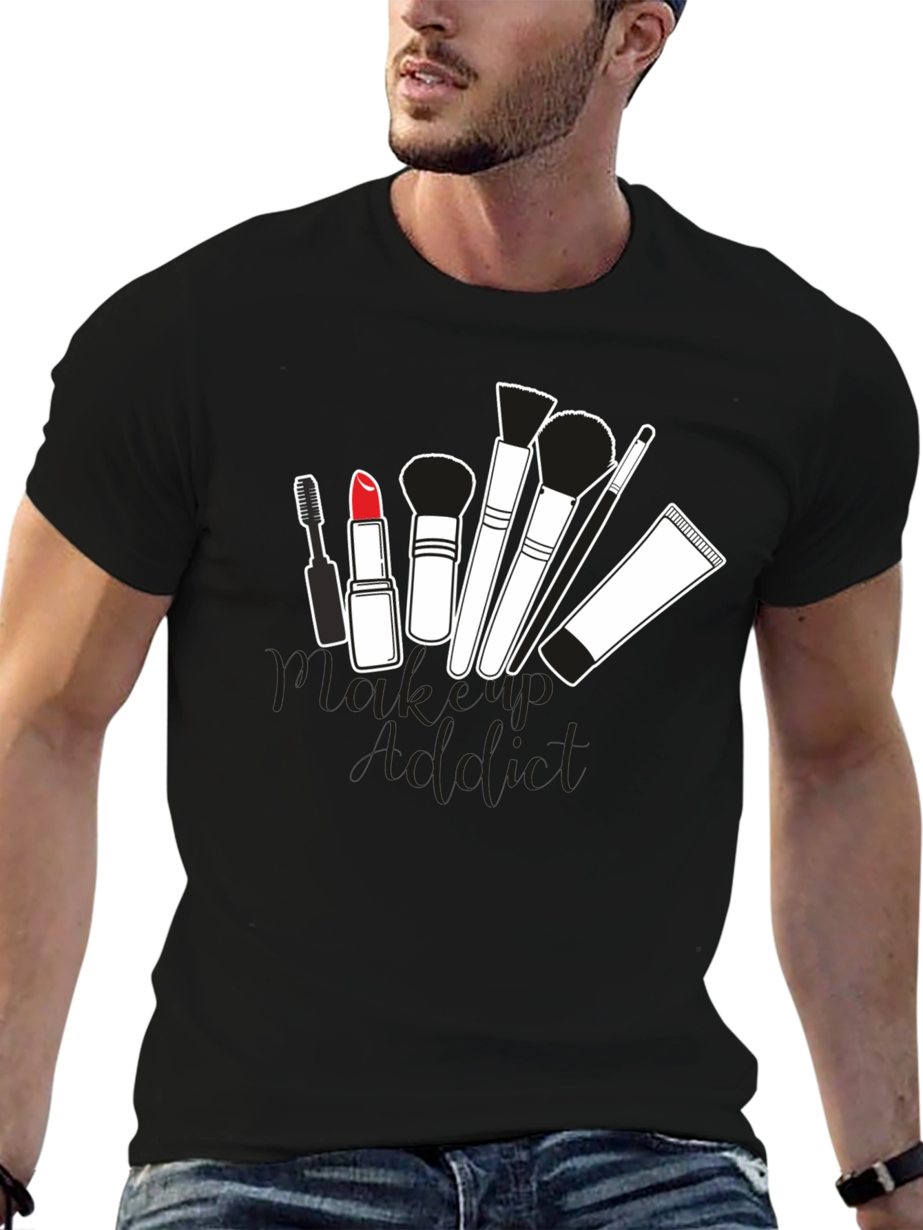 Makeup Addict Black T-Shirt - 6