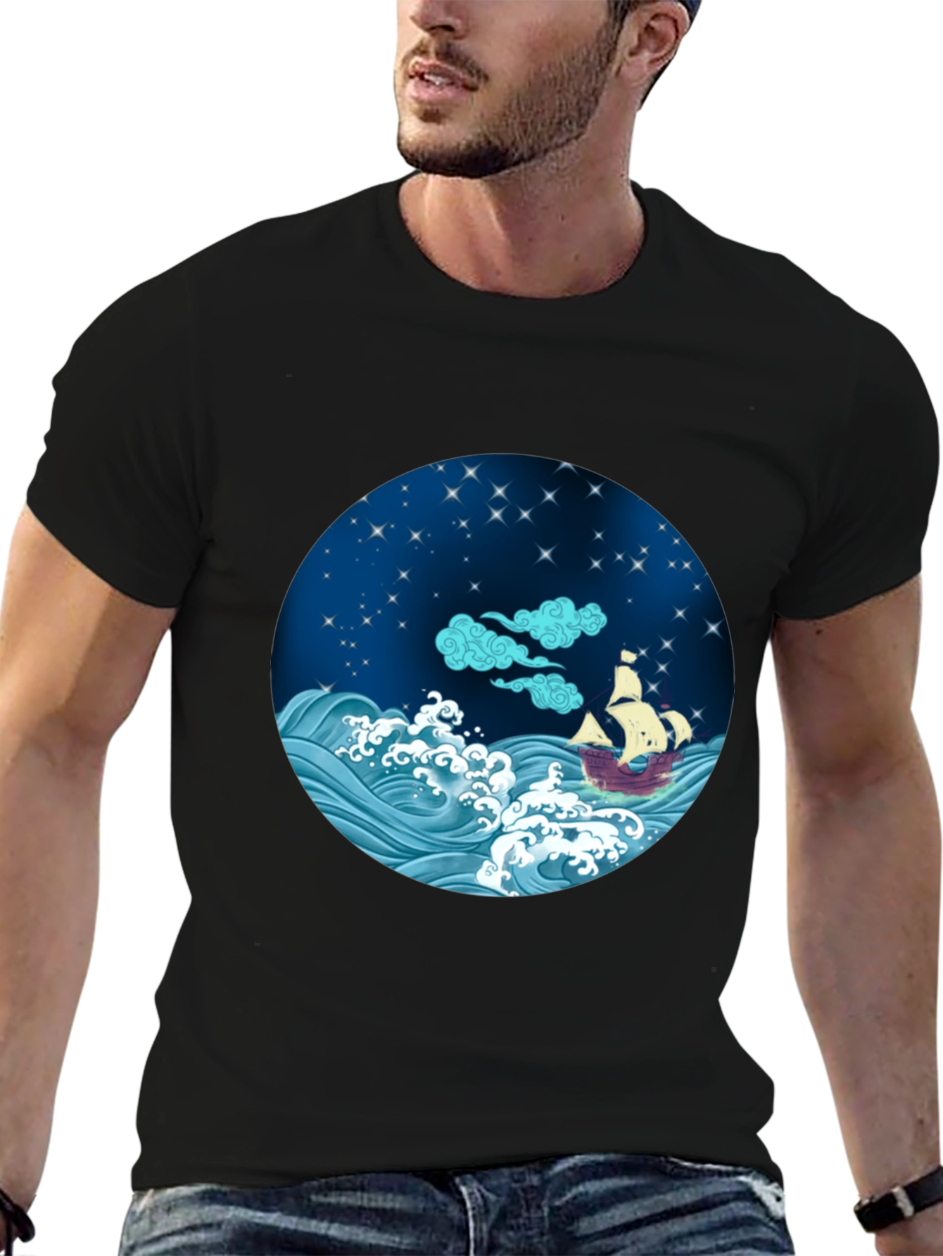 Nautical Night T-Shirt - Sea Adventure Tee - 6