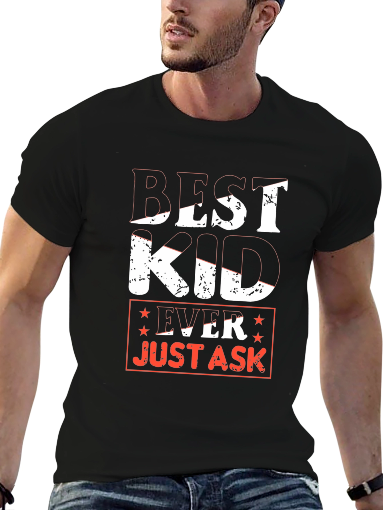 Black Best Kid Ever Graphic T-Shirt view 6