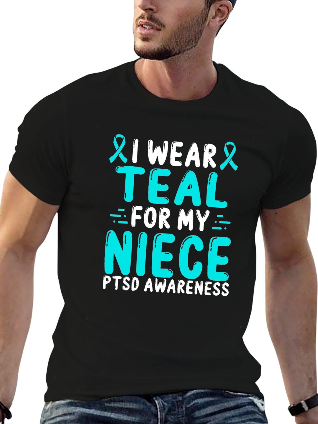 Teal for My Niece PTSD Awareness Tee - 6