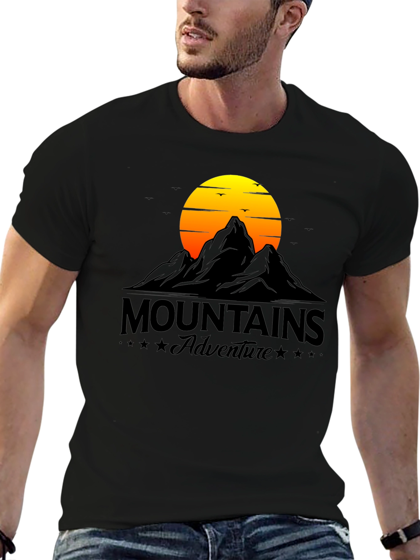 Black Mountains Adventure Graphic T-Shirt view 6
