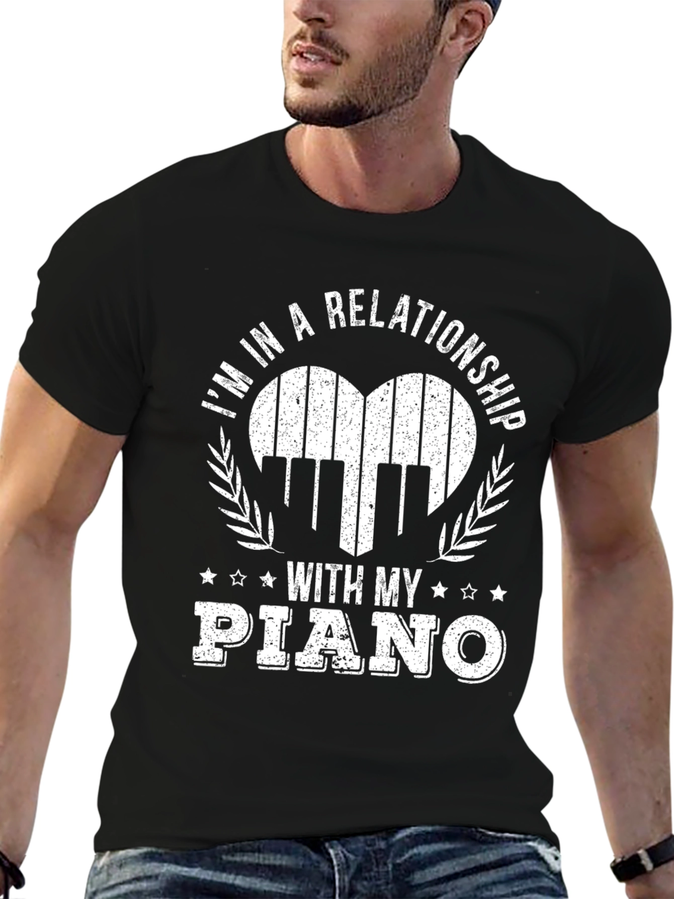 Black Piano Relationship T-Shirt view 6