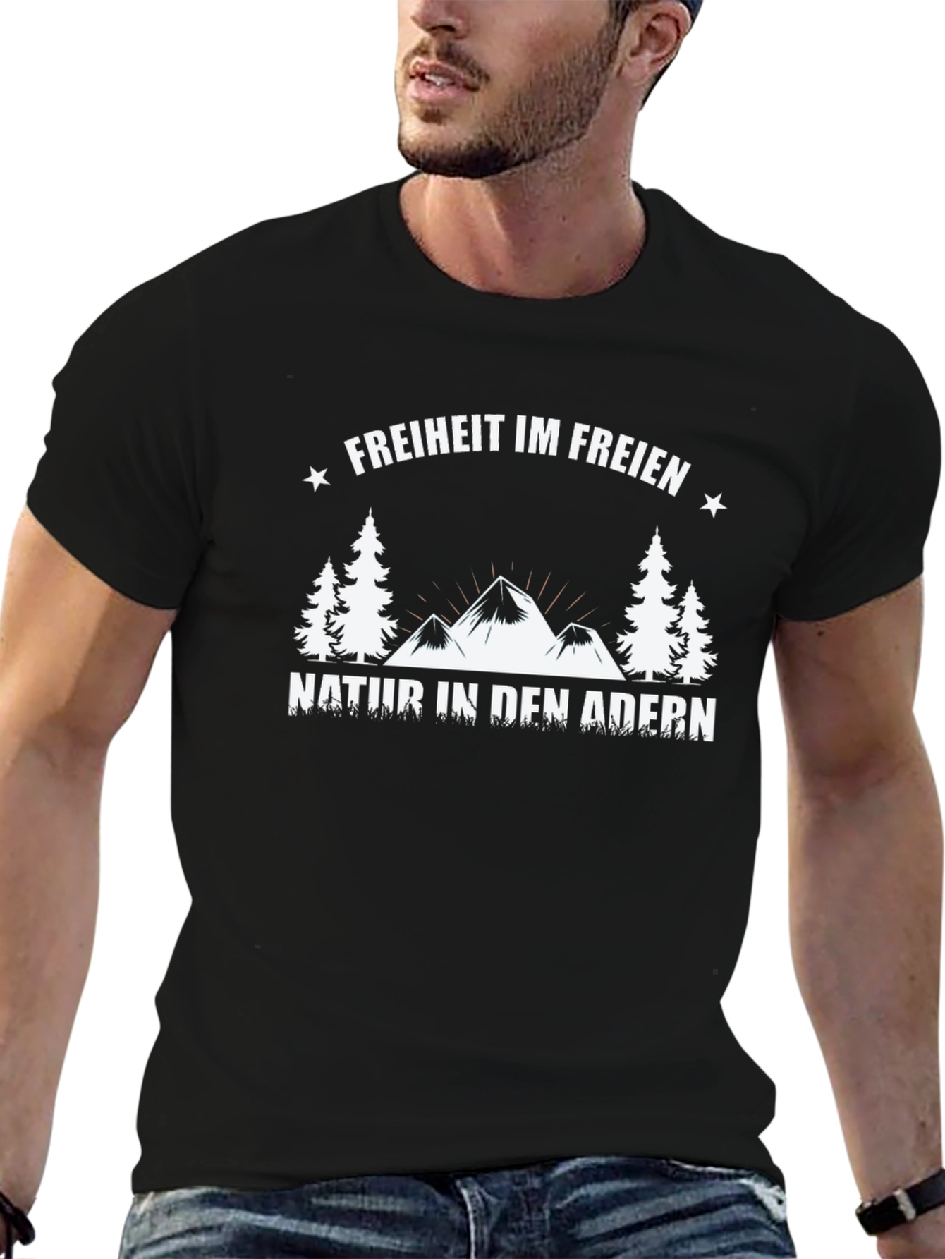 Black Freiheit Im Freien Nature T-Shirt view 6