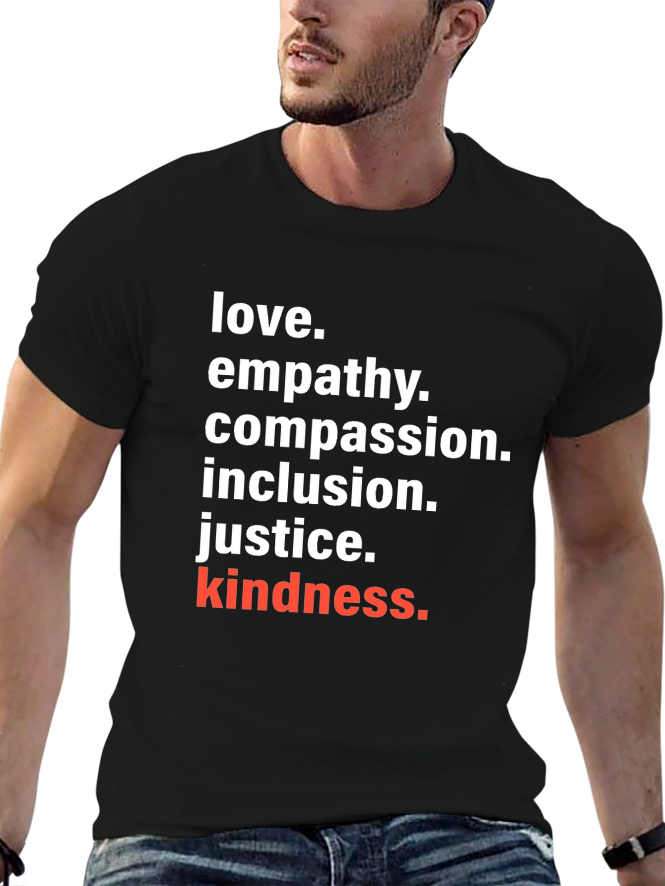 Black Love, Empathy, Compassion T-Shirt - Kindness Matters view 6