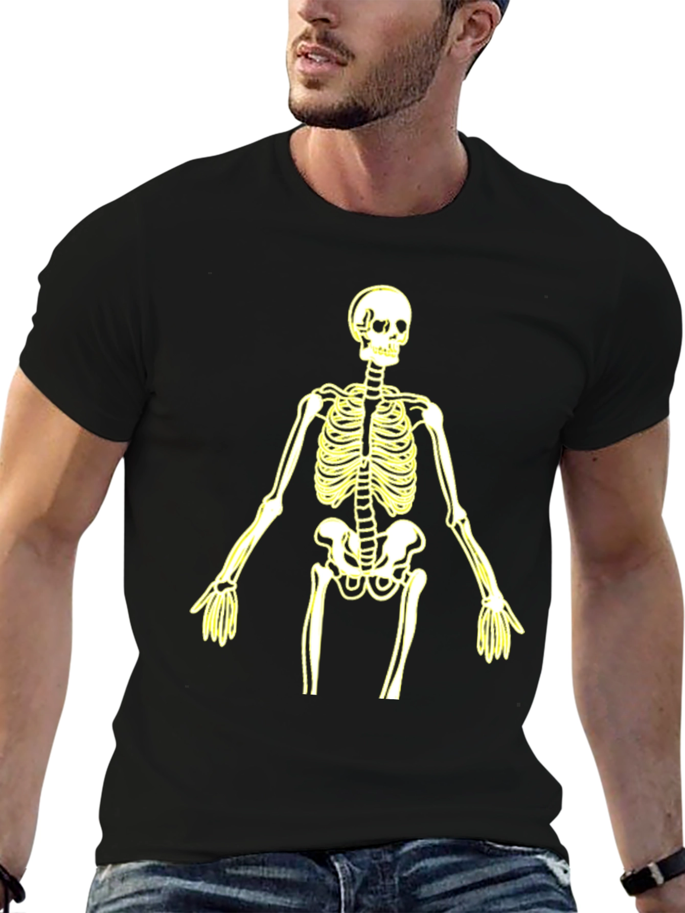 Skeleton Graphic Tee - Halloween Style - 6