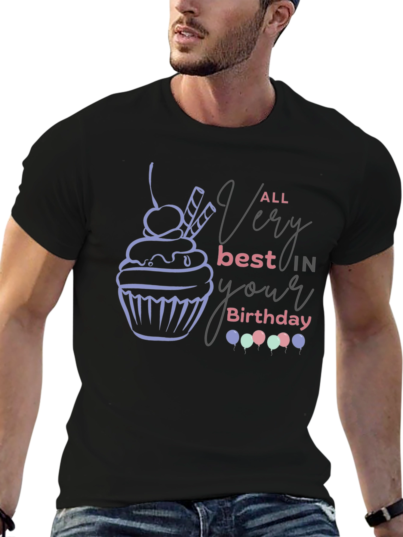 Birthday Cupcake Graphic Tee - 6