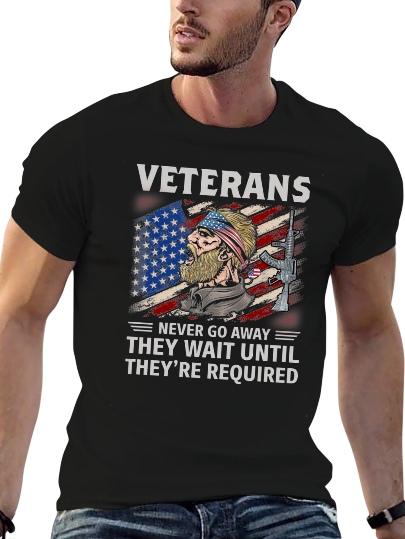 Veterans Never Go Away T-Shirt - 6