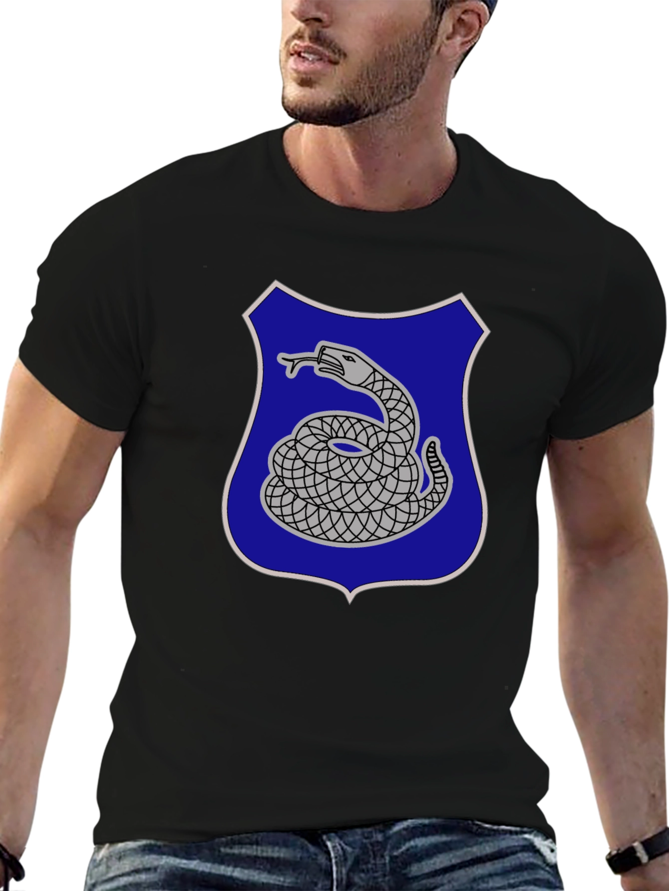 Black Snake Emblem T-Shirt - Classic Design view 6