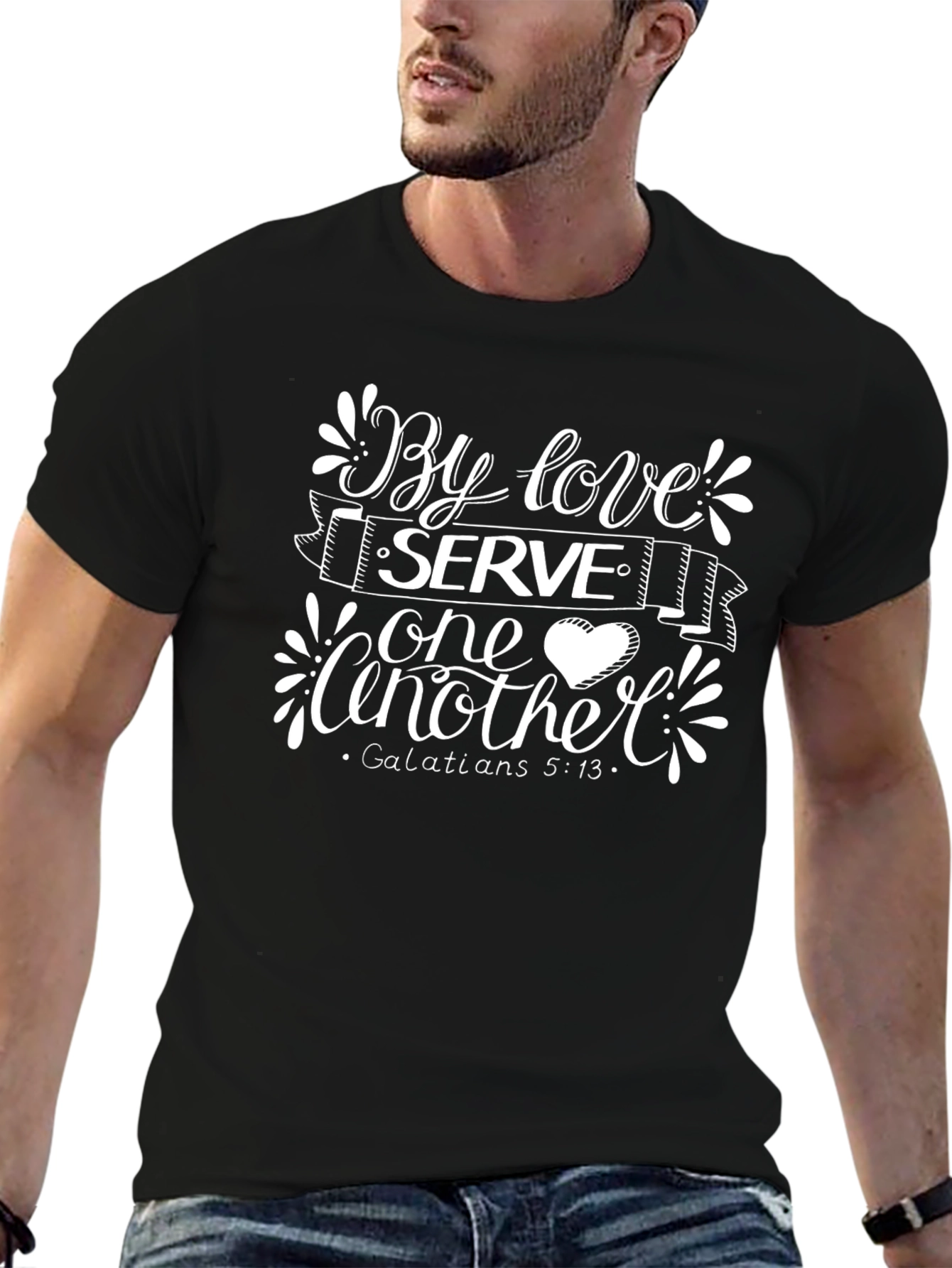 Black By Love Serve One Another Graphic T-Shirt view 6