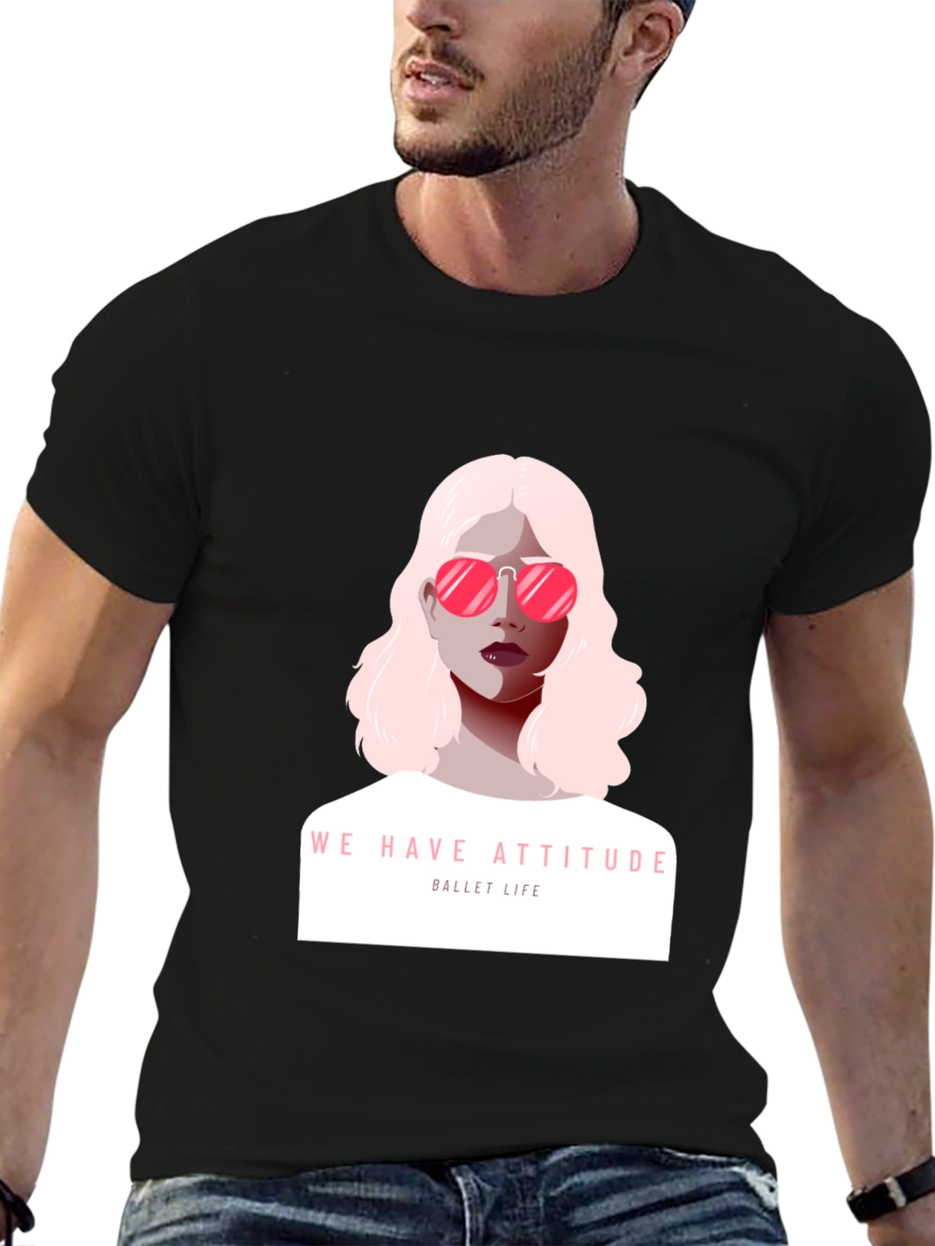 Black Attitude Ballet Life Graphic Tee view 6