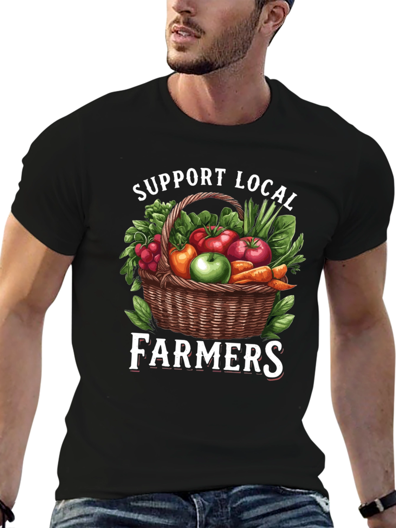 Support Local Farmers Graphic T-Shirt - 6