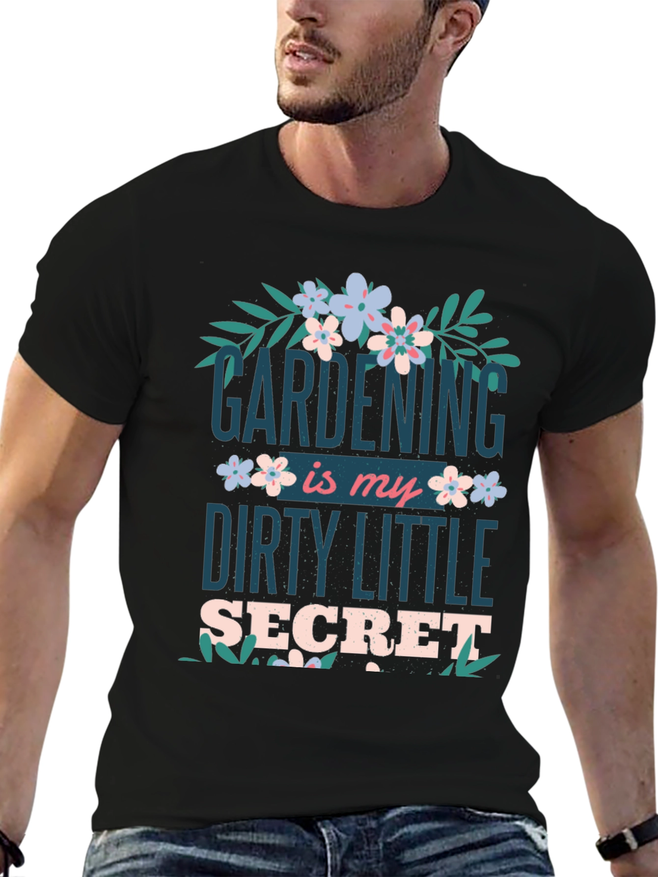 Black Gardening Secret Graphic Tee - Unisex Fit view 6